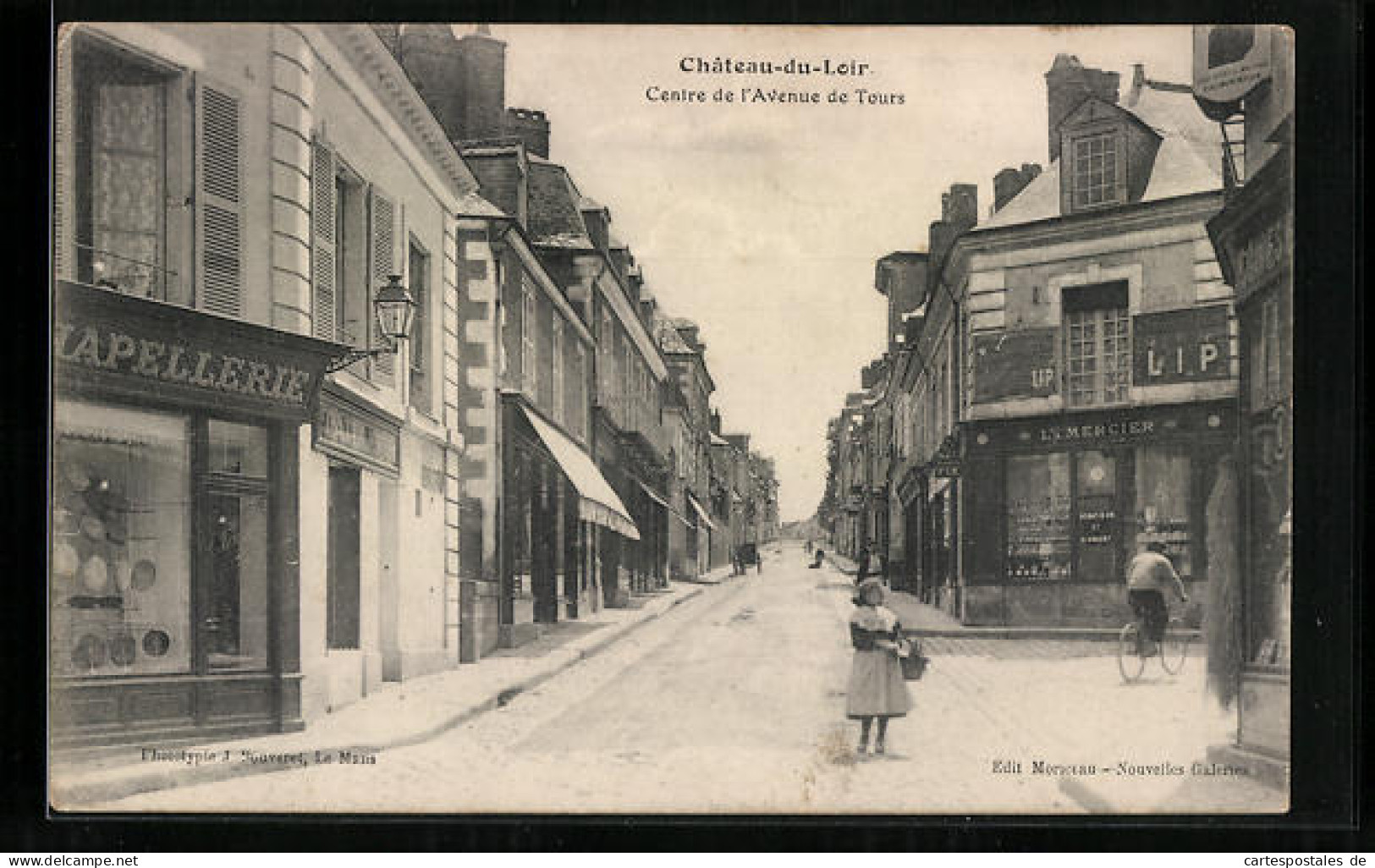 CPA Château-du-Loir, Centre De L`Avenue De Tours  - Sonstige & Ohne Zuordnung