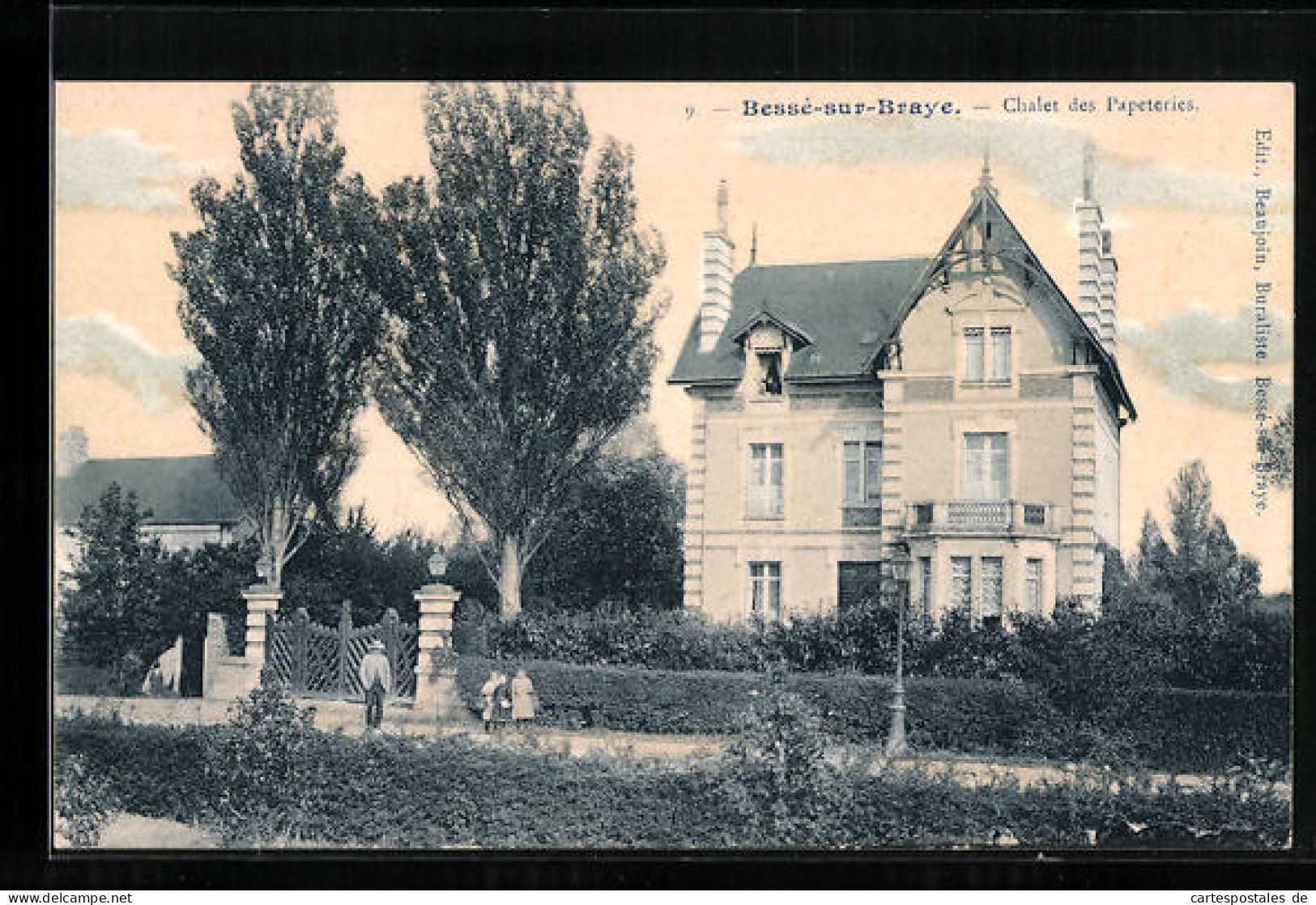 CPA Bessé-sur-Braye, Chalet Des Papeteries  - Andere & Zonder Classificatie