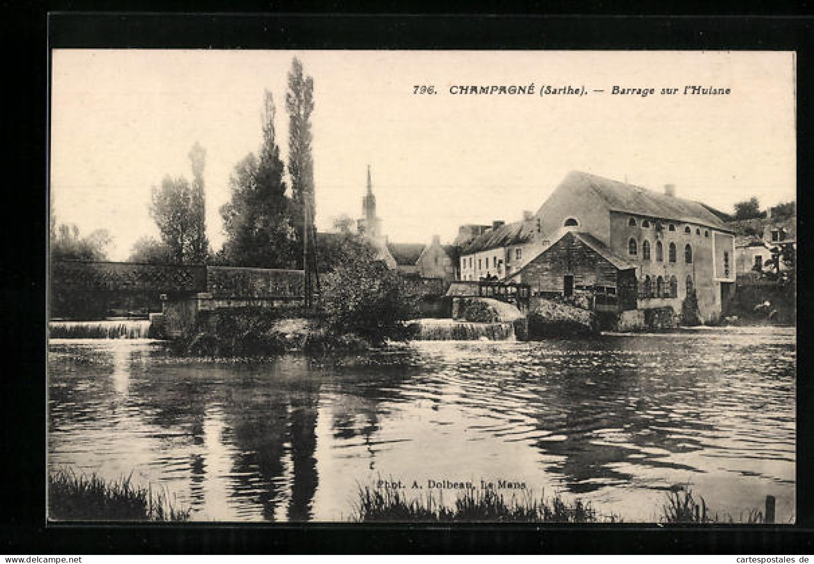 CPA Champagné, La Barrage Sur L`Huisne  - Other & Unclassified