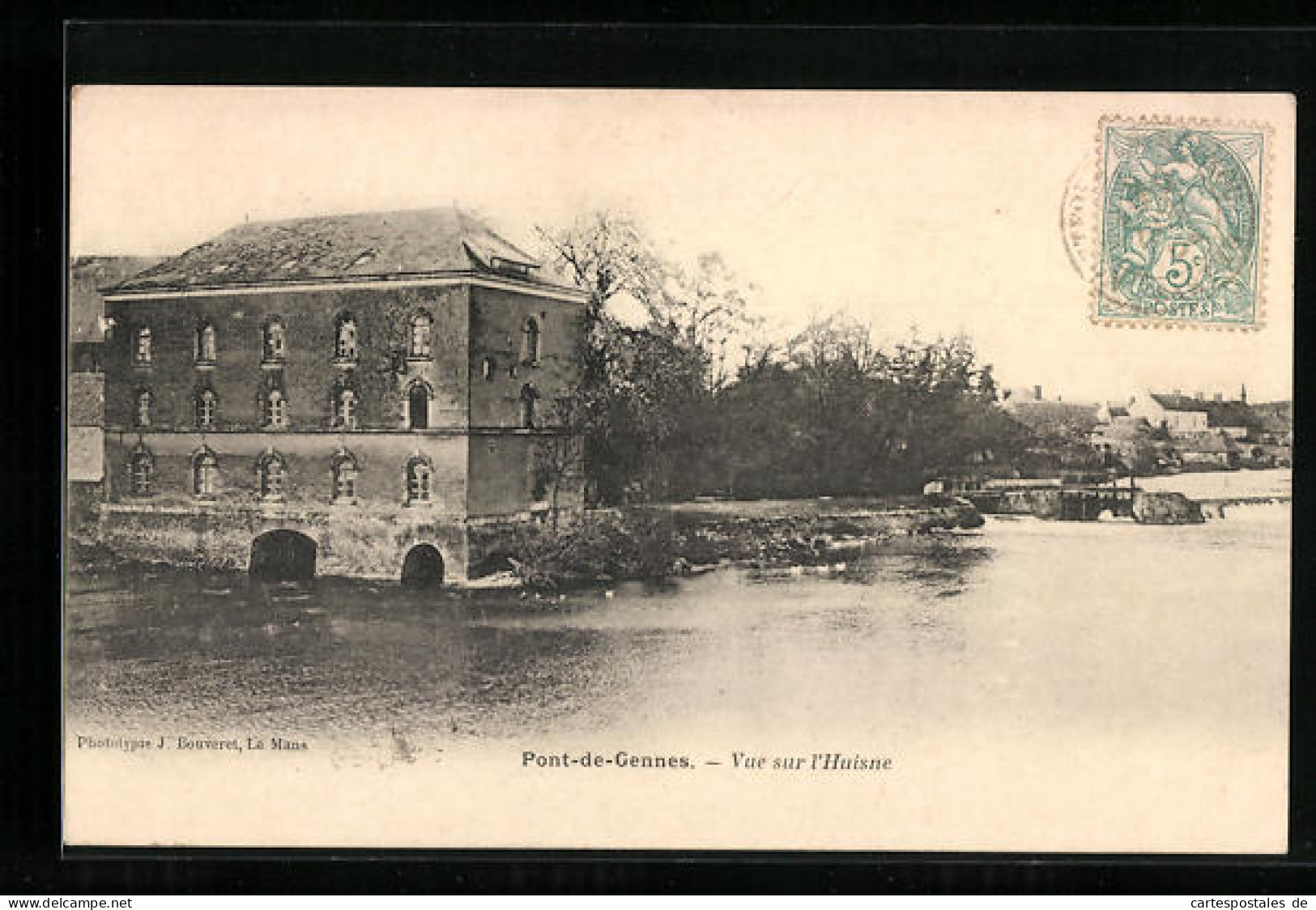 CPA Pont-de-Gennes, Vue Sur L`Huisne  - Other & Unclassified