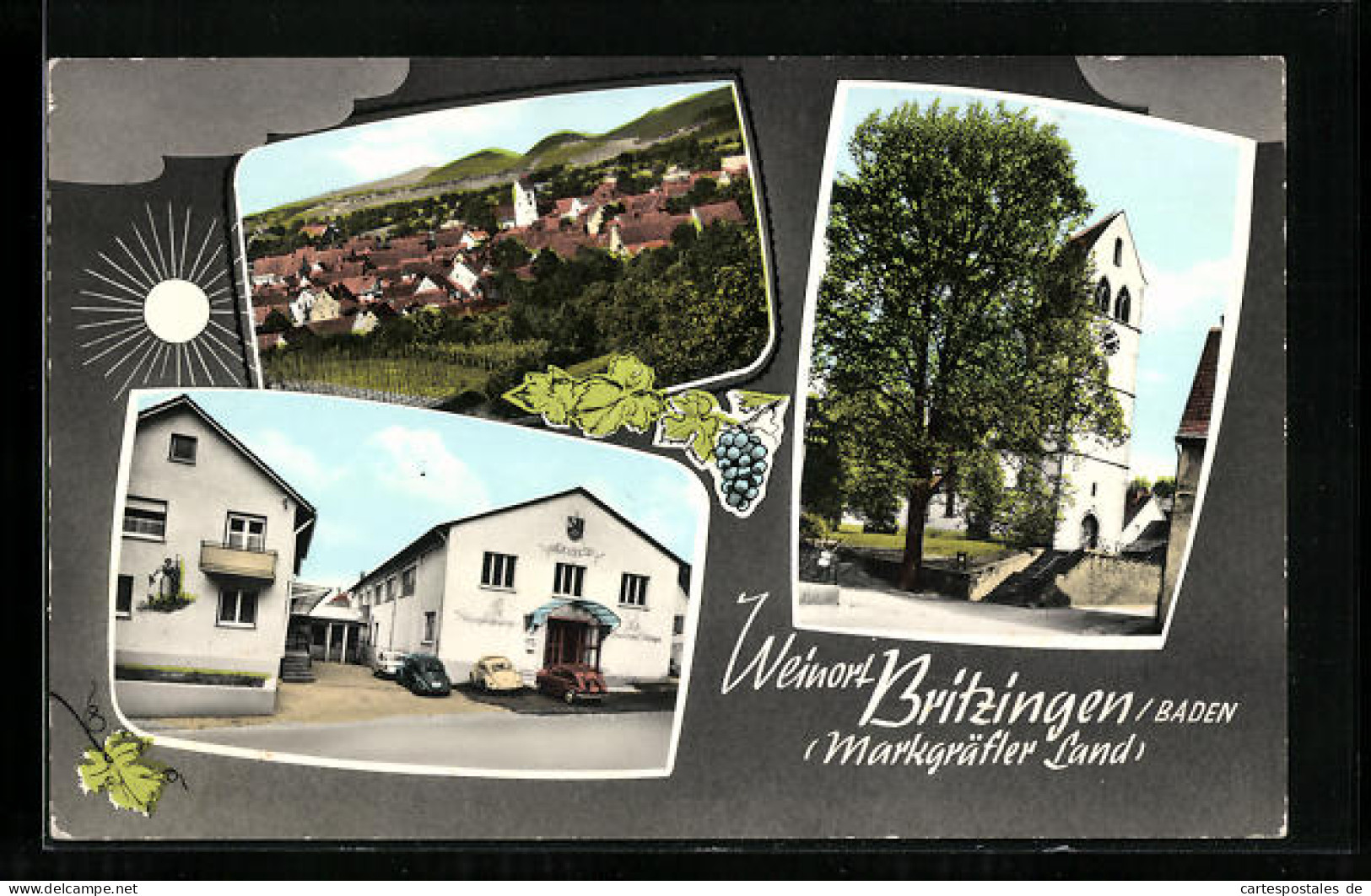AK Britzingen In Baden /Markgräfler Land, Gasthaus, Ortspartie, Teilansicht  - Baden-Baden