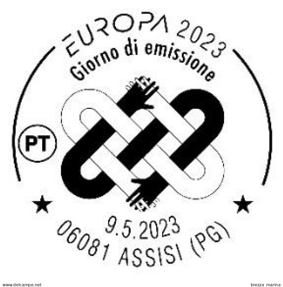 ITALIA - Usato - 2023 - Europa 2023 – Pace – Mani - PostEurop - B Zona 1 - 2021-...: Gebraucht