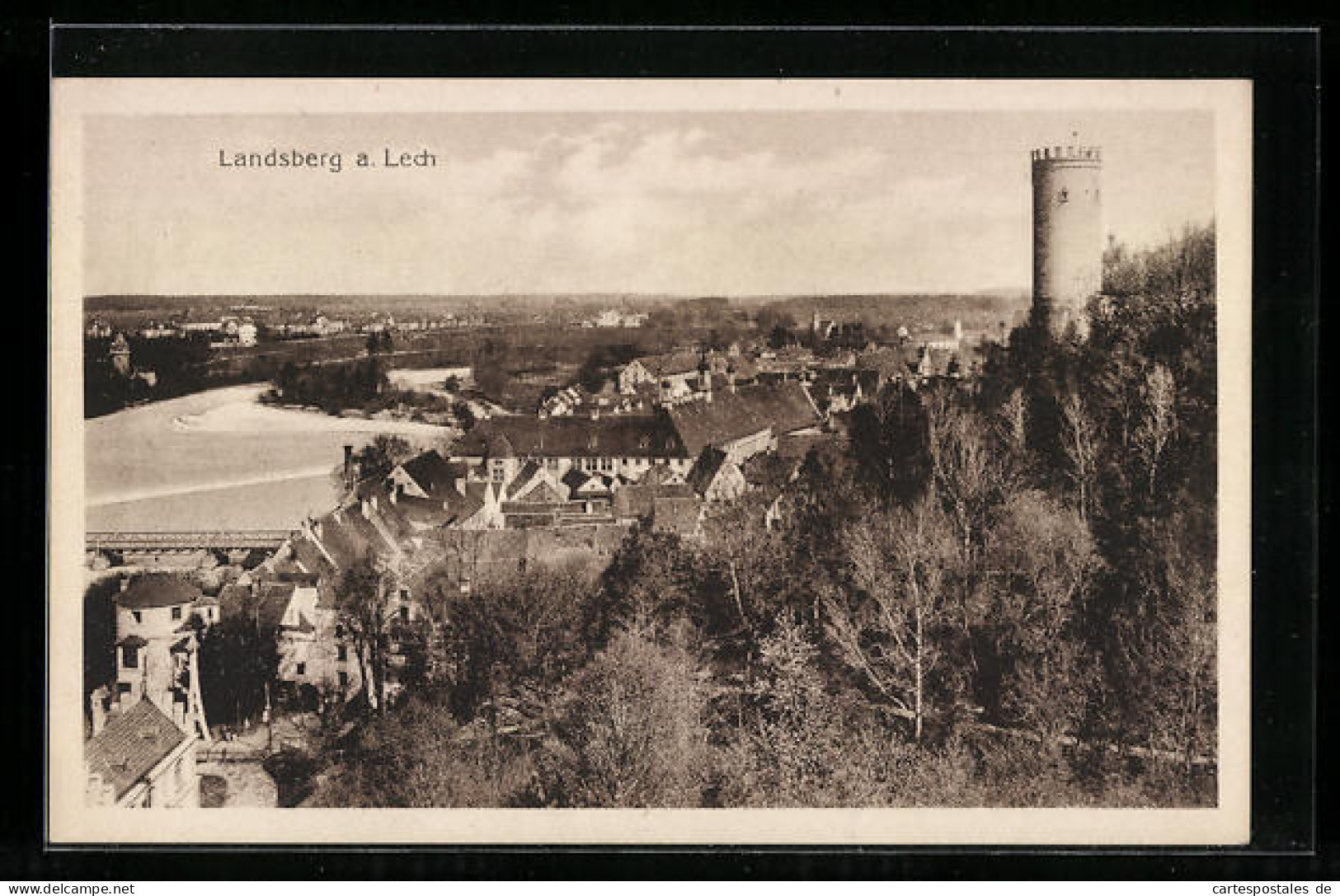 AK Landsberg /Lech, Teilansicht Mit Turm  - Landsberg