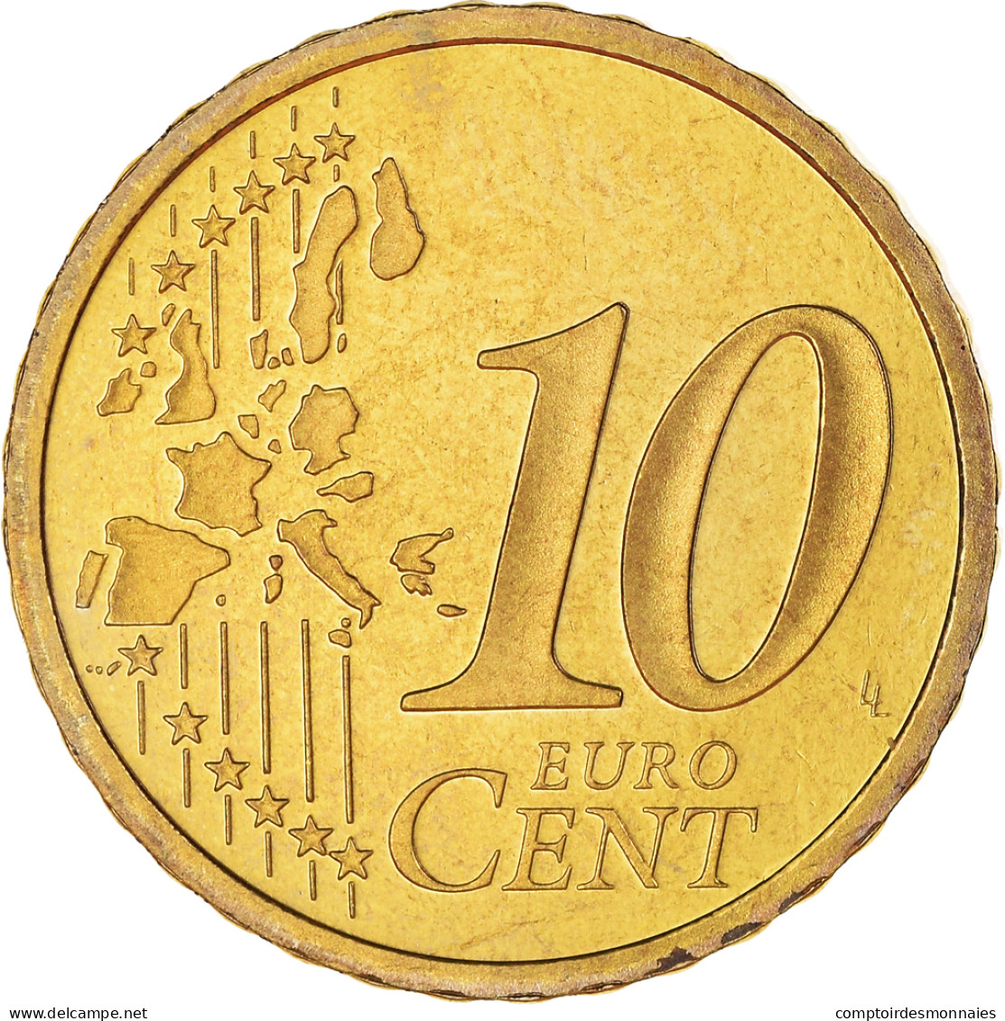 France, 10 Euro Cent, 1999, Paris, Proof / BE, FDC, Laiton, Gadoury:4., KM:1285 - Francia