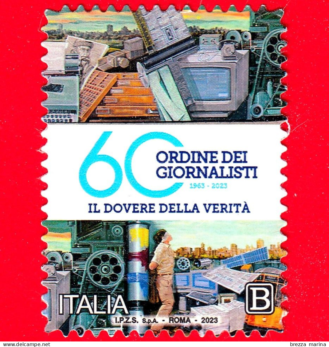 ITALIA - Usato - 2023 - 60 Anni Dell’Ordine Nazionale Dei Giornalisti - B - 2021-...: Oblitérés