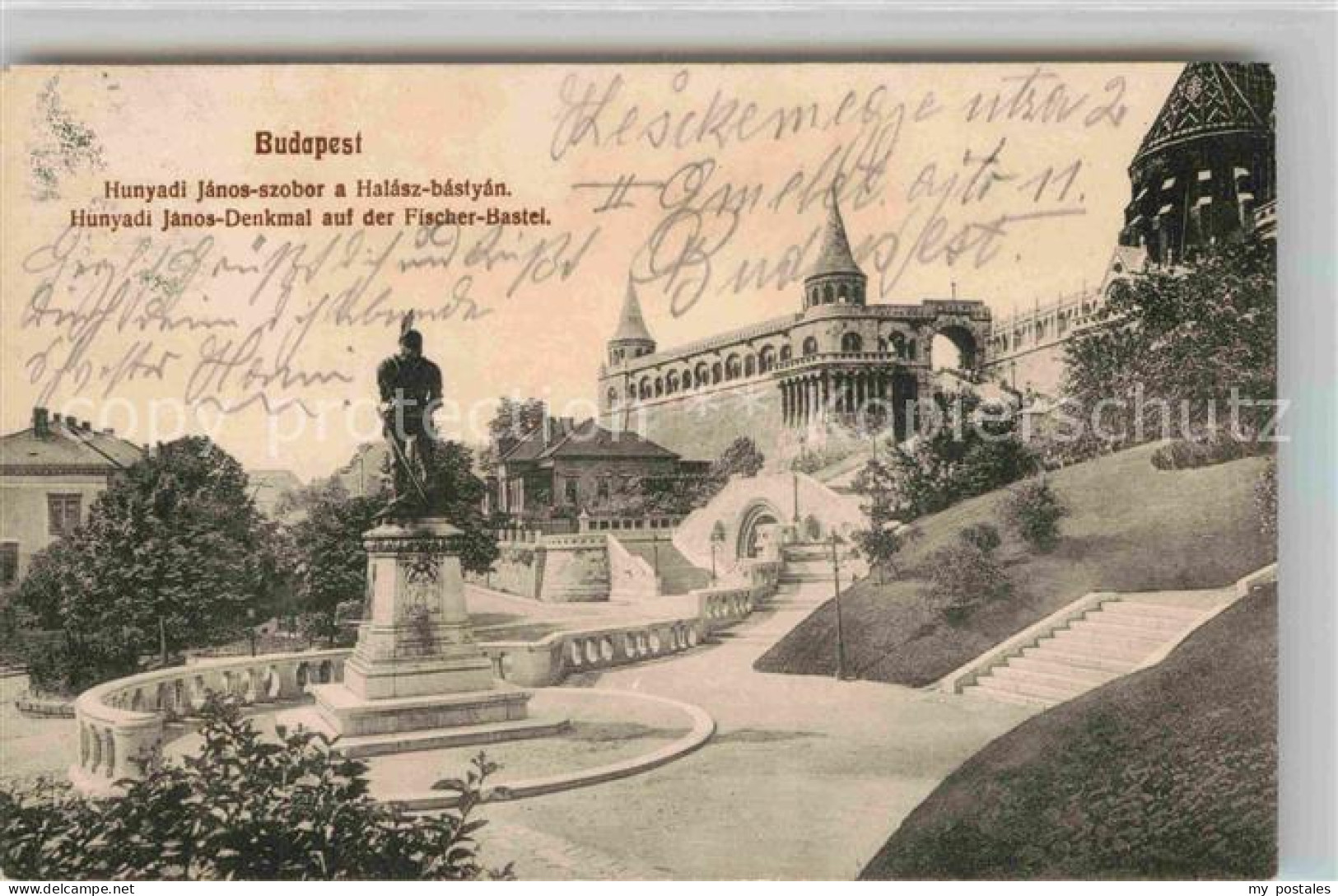 72811705 Budapest Hunyadi Janos Denkmal Fischerbastei Budapest - Hongrie