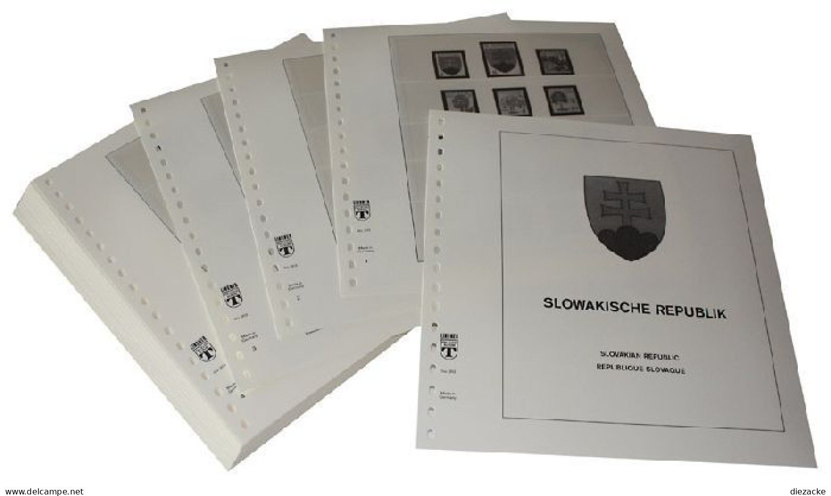 Lindner-T Slowakische Republik 2019-2022 Vordrucke 313-19 Neuware ( - Pre-printed Pages