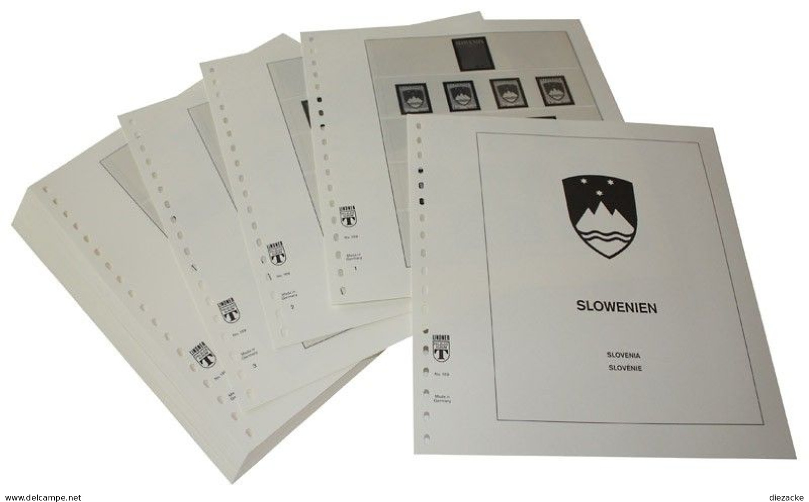 Lindner-T Slowenien 1991-2003 Vordrucke 169 Neuware ( - Afgedrukte Pagina's