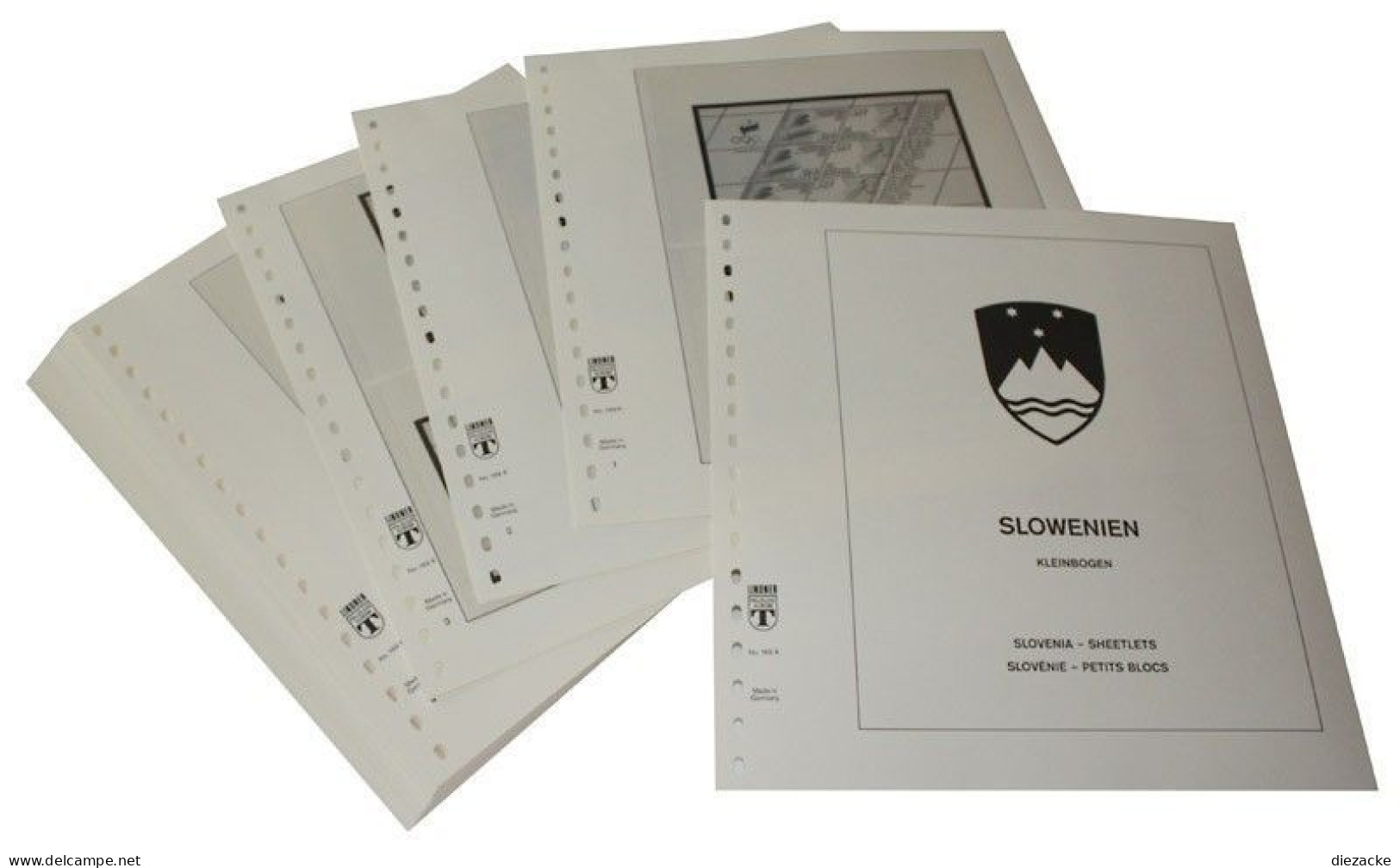 Lindner-T Slowenien Kleinbogen 2015-2018 Vordrucke 169K-15 Neuware ( - Pre-printed Pages