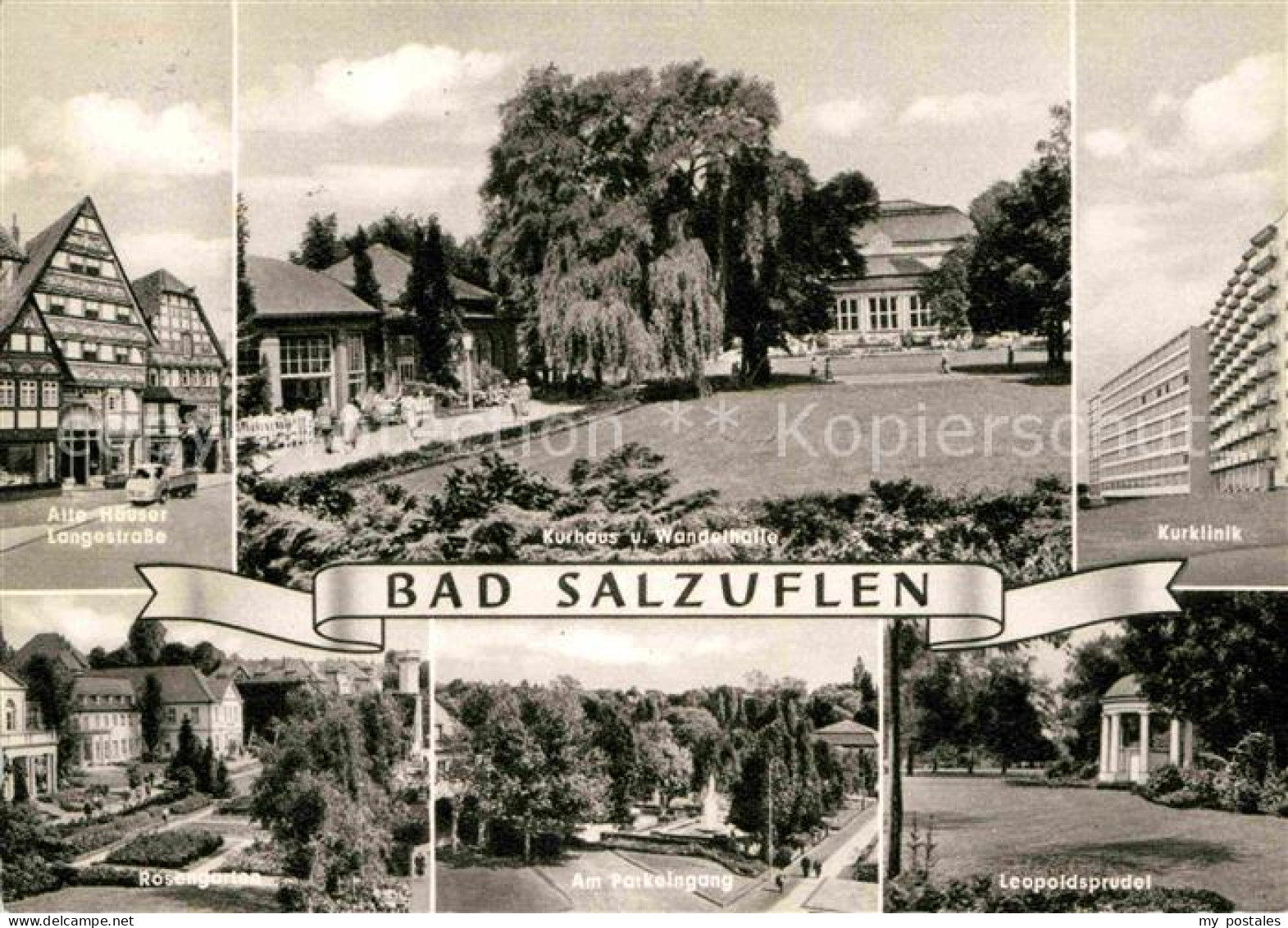 72811680 Bad Salzuflen Alte Haeuser Lagestrasse Rosengarten Kurhaus Wandelhalle  - Bad Salzuflen