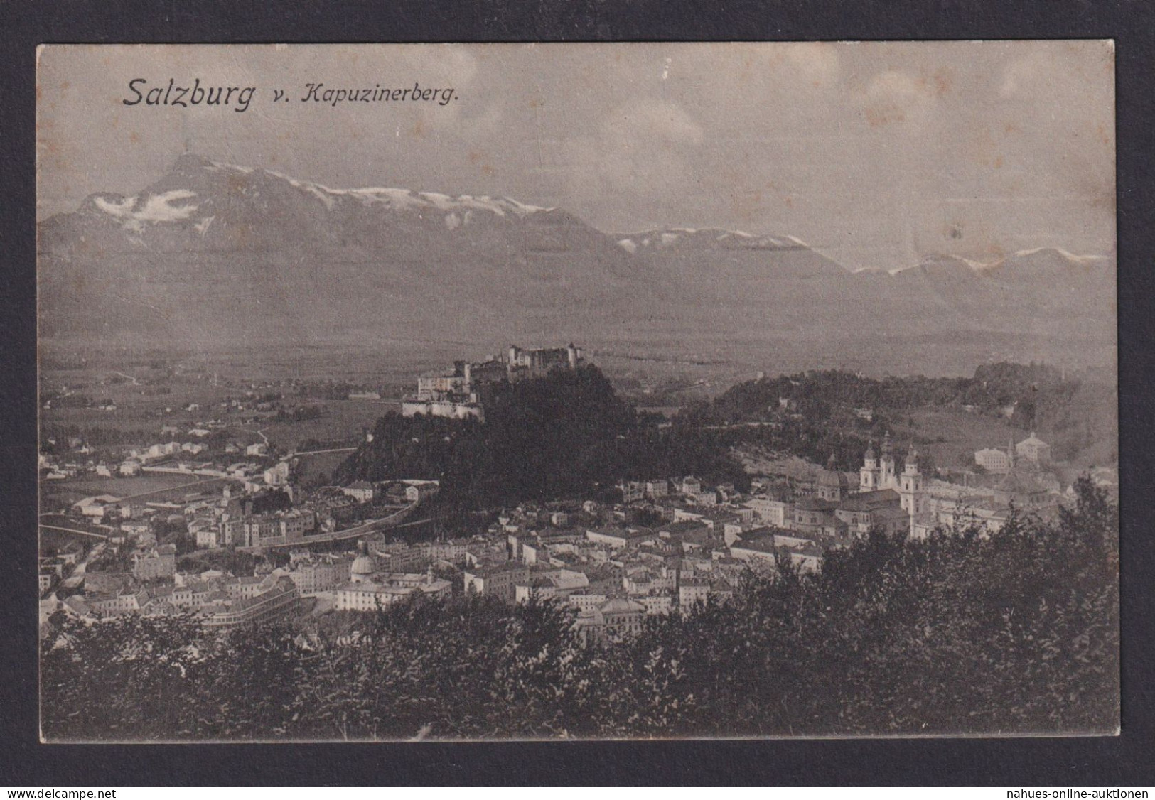 Ansichtskarte Salzburg Österreich Totalansicht Kapuziner Berg Gebirge - Sonstige & Ohne Zuordnung