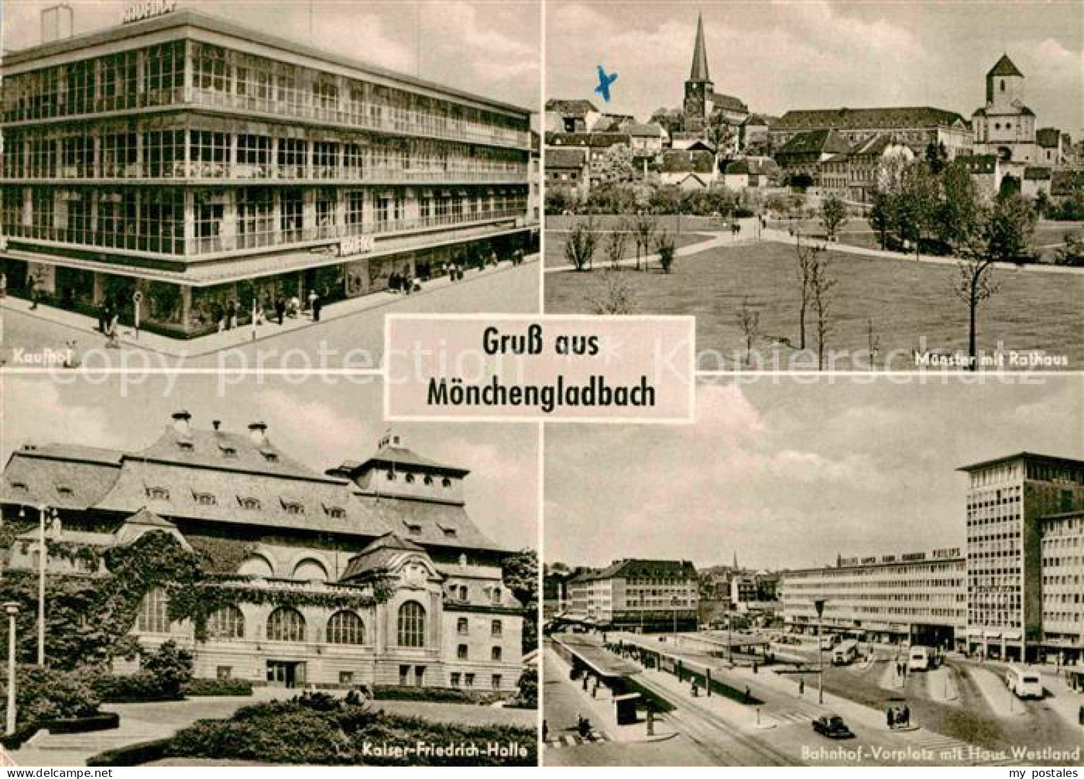 72811660 Moenchengladbach Kaufhof Muenster Rathaus Bahnhofsvorplatz Haus Westlan - Mönchengladbach
