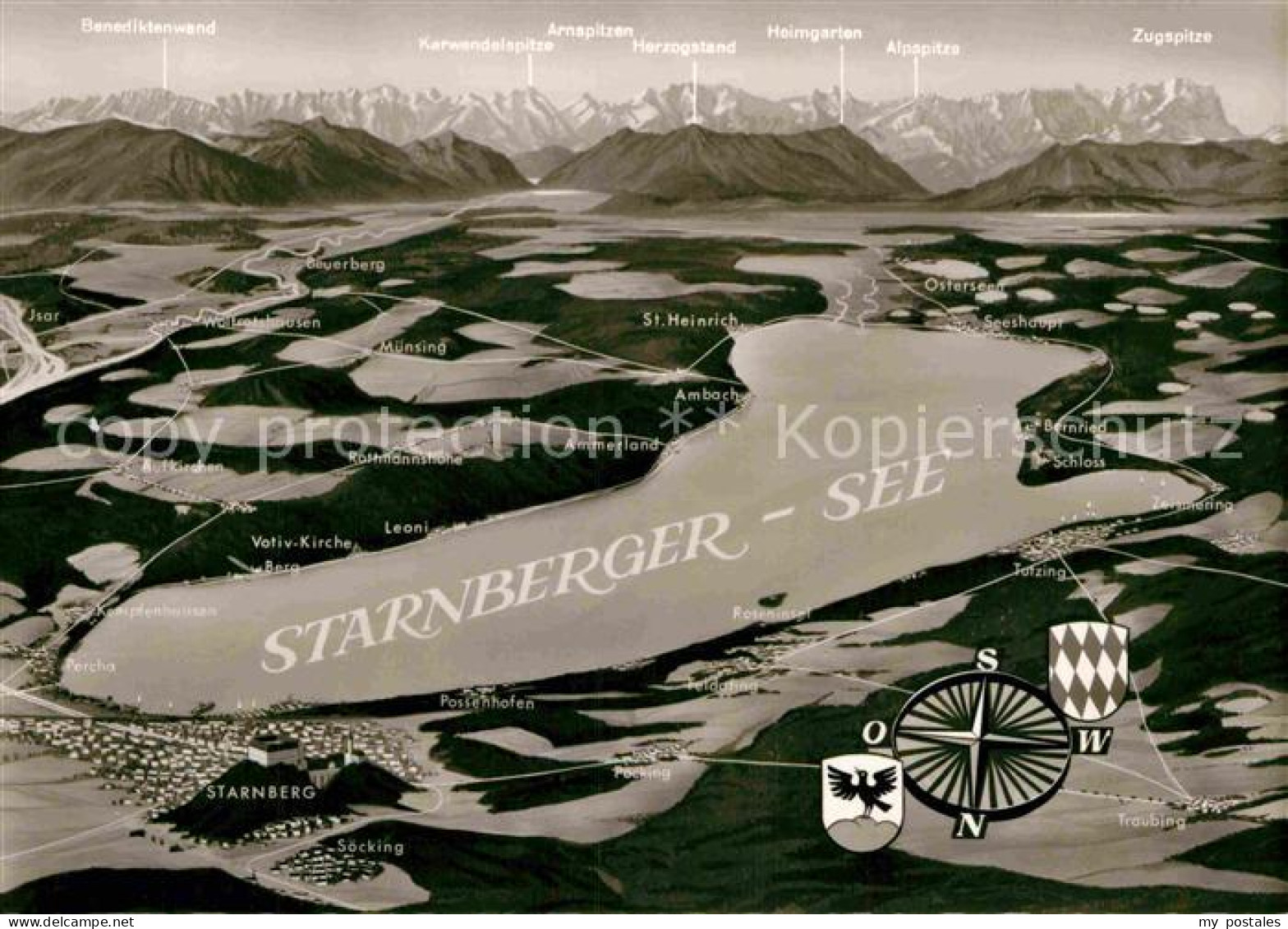 72811654 Starnbergersee Und Umgebung Mit Alpen Aus Der Vogelperspektive Starnber - Starnberg