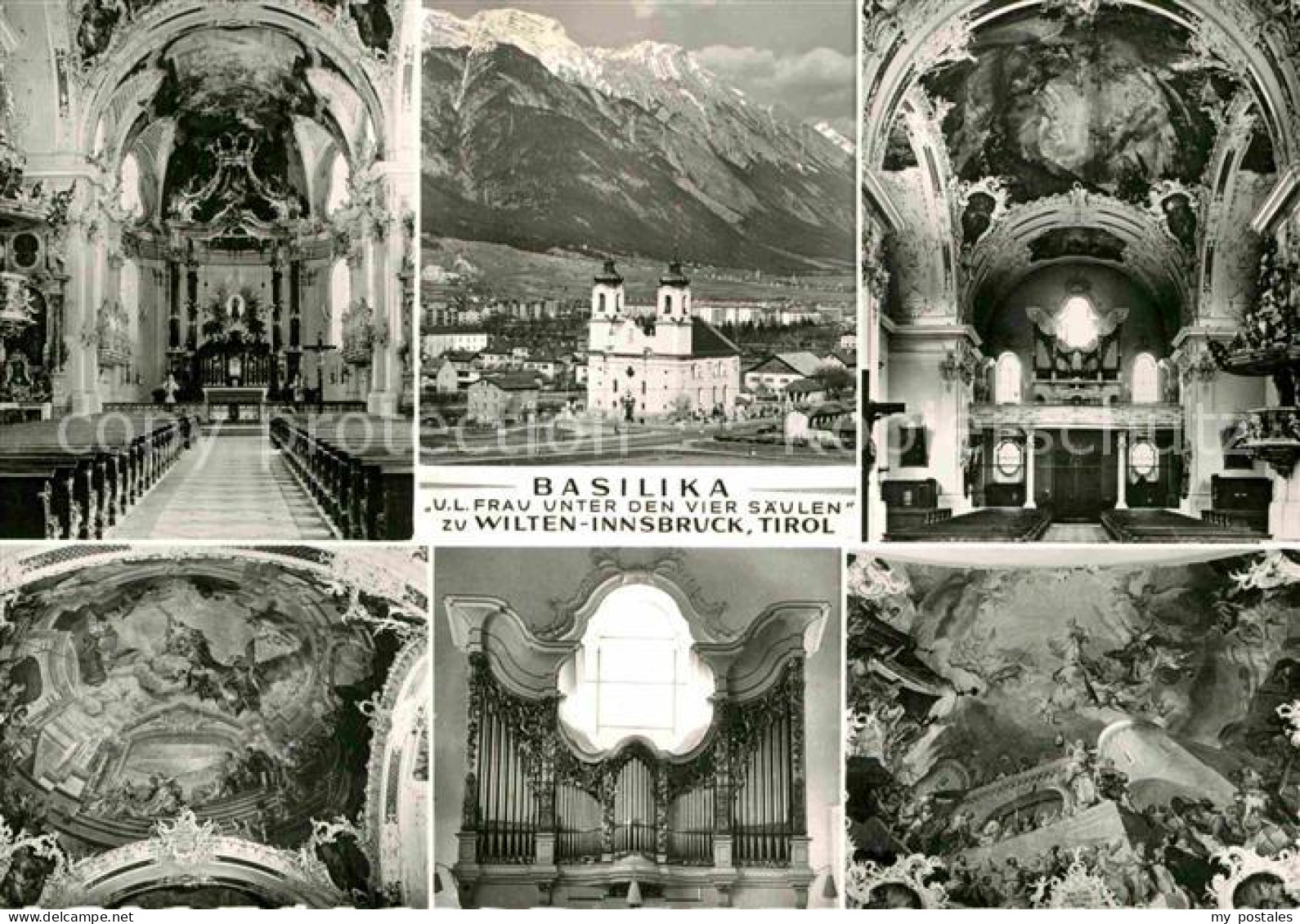 72811641 Wilten Tirol Basilika Innenansichten Fresken Orgel Alpenblick Wilten Ti - Sonstige & Ohne Zuordnung