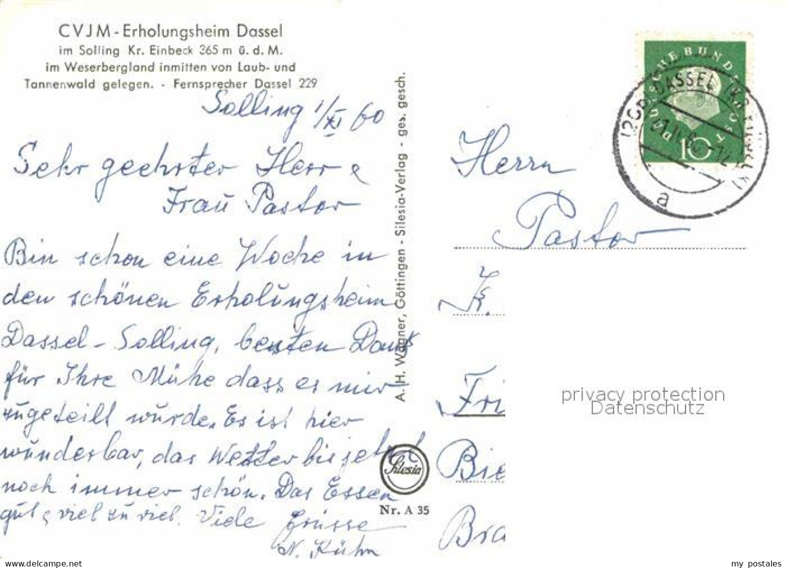 72811637 Dassel Solling CVJM Erholungsheim Im Weserbergland Winterlandschaft Das - Andere & Zonder Classificatie