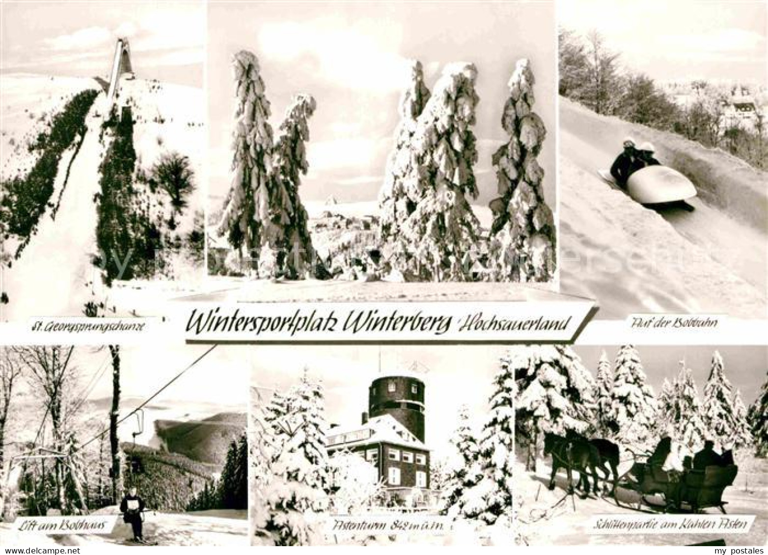 72811634 Winterberg Hochsauerland St Georgssprungschanze Skispringen Bobbahn Sch - Winterberg