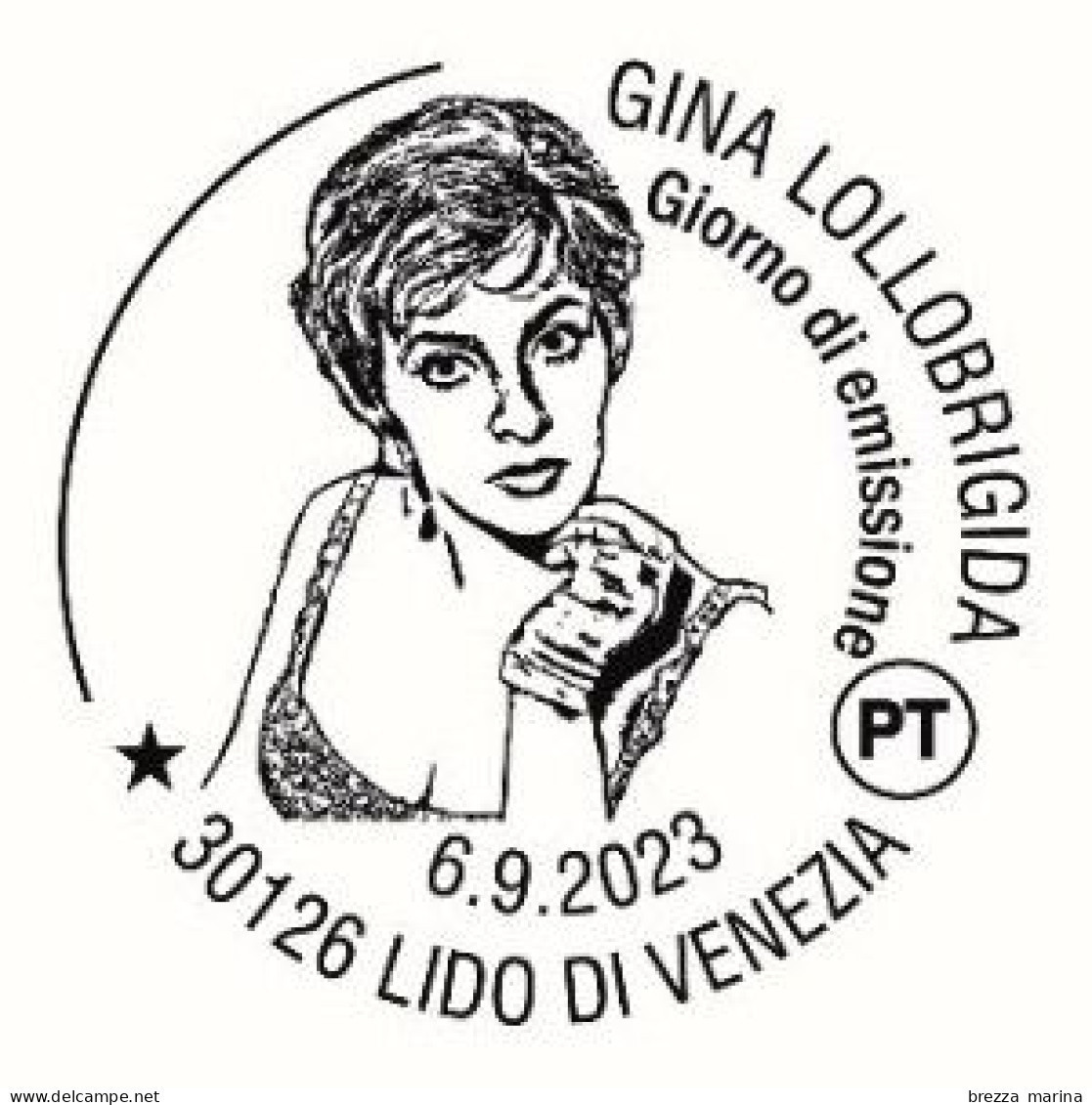 ITALIA - Usato - 2023 - Gina Lollobrigida, Attrice (1927-2023) - Ritratto – B - 2021-...: Afgestempeld