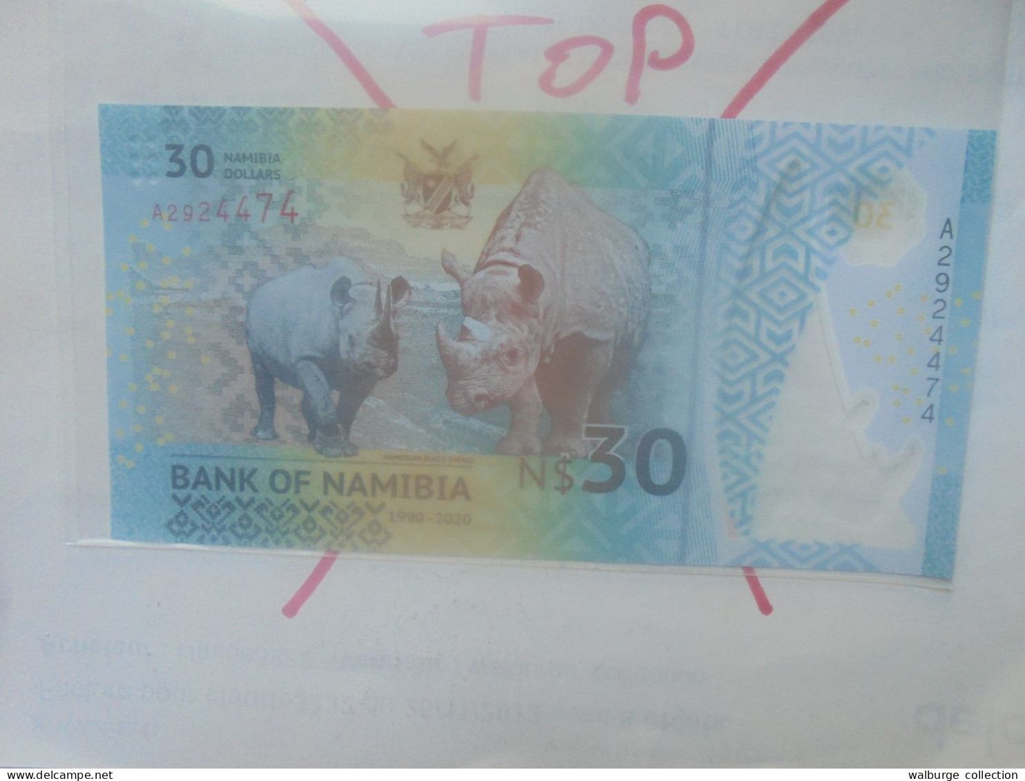 NAMIBIE 30$ 2020 Neuf (B.33) - Namibia