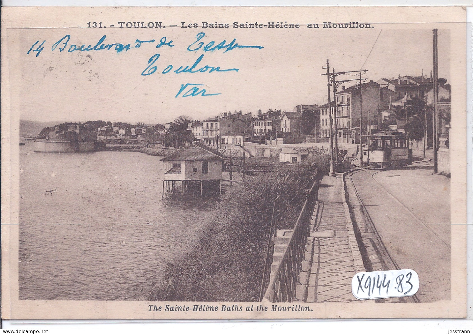 TOULON- LES BAINS SAINTE-HELENE AU MOURILLON- TRAMWAY - Toulon