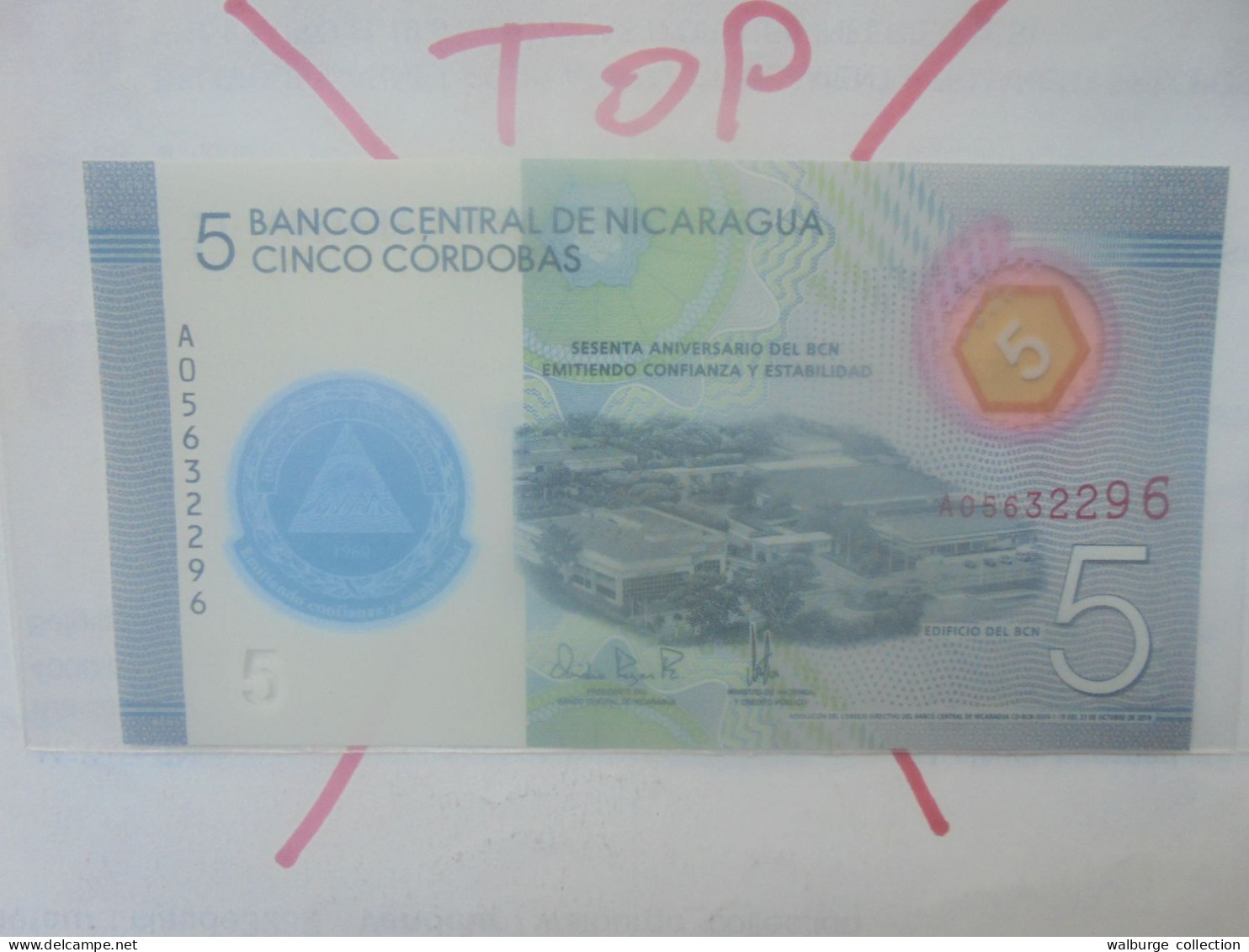 NICARAGUA 5 CORDOBAS 2019 Neuf (B.33) - Nicaragua