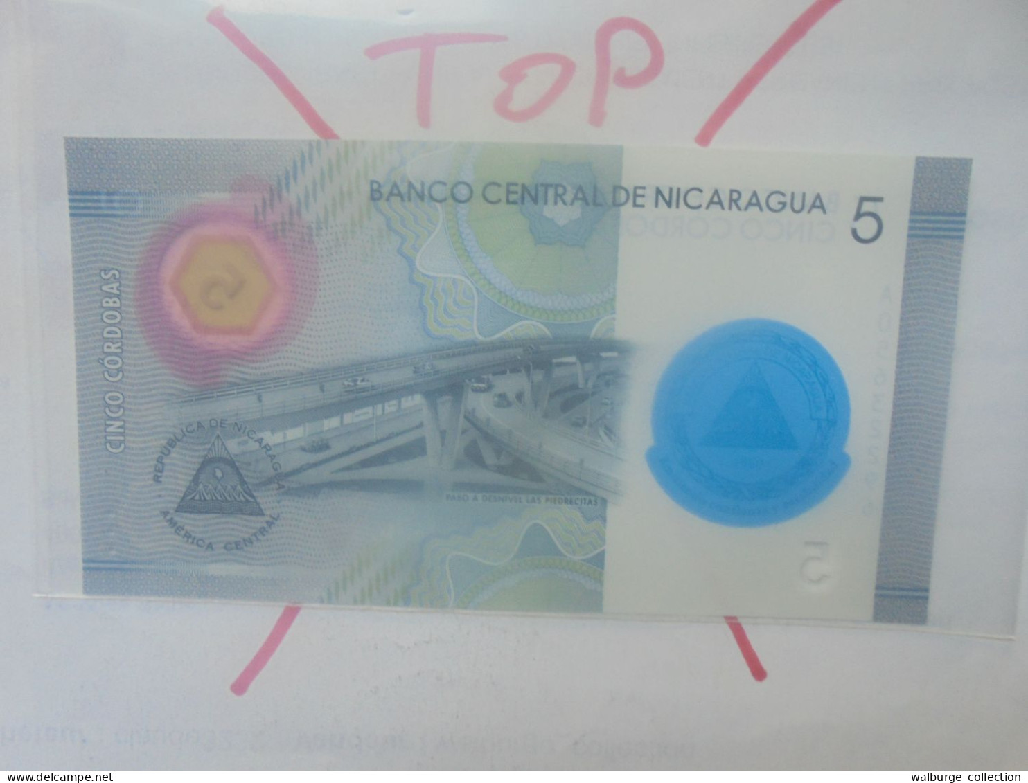 NICARAGUA 5 CORDOBAS 2019 Neuf (B.33) - Nicaragua