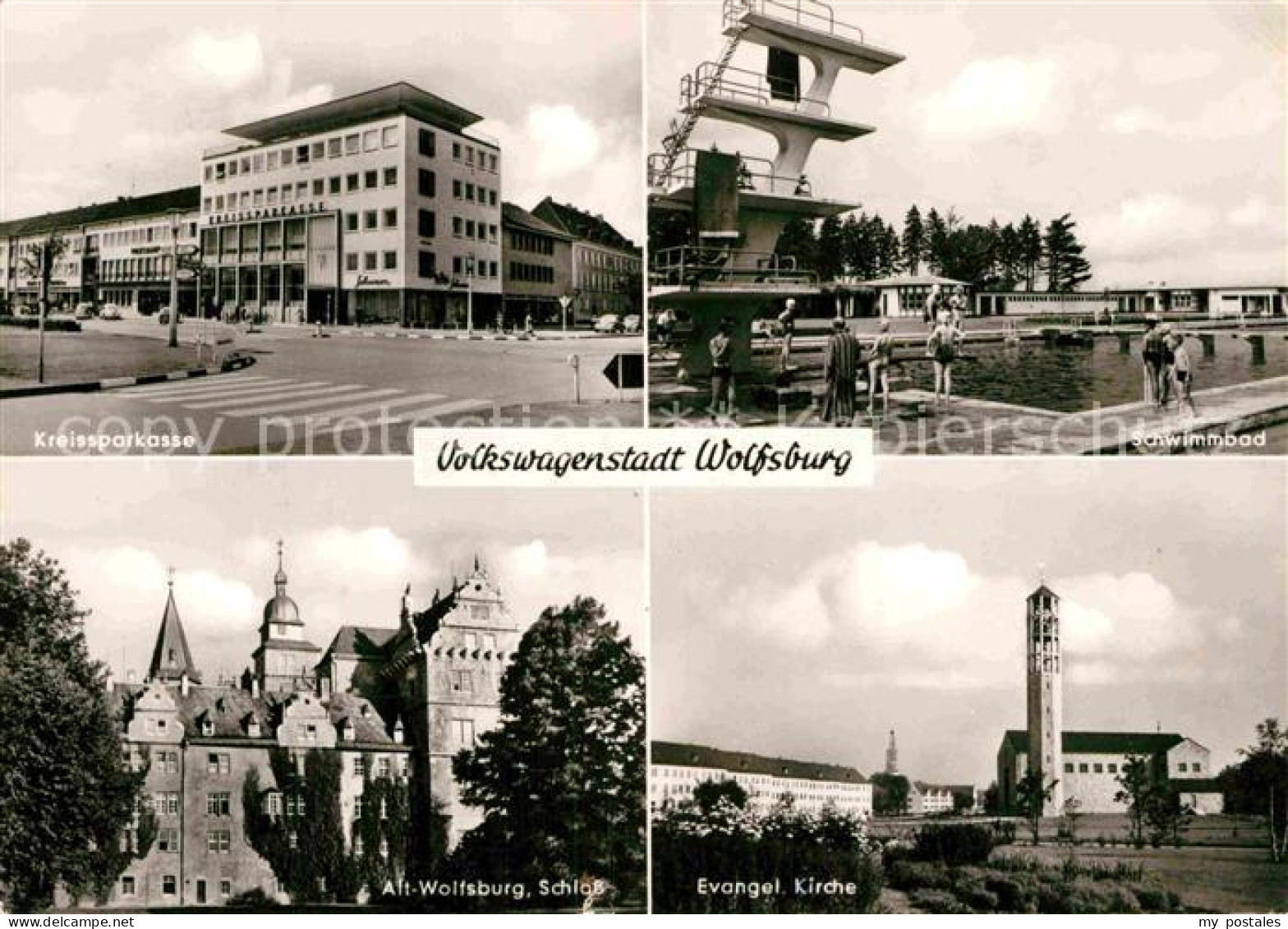 72811524 Wolfsburg Kreissparkasse Schwimmbad Kirche Schloss Volkswagenstadt Wolf - Wolfsburg