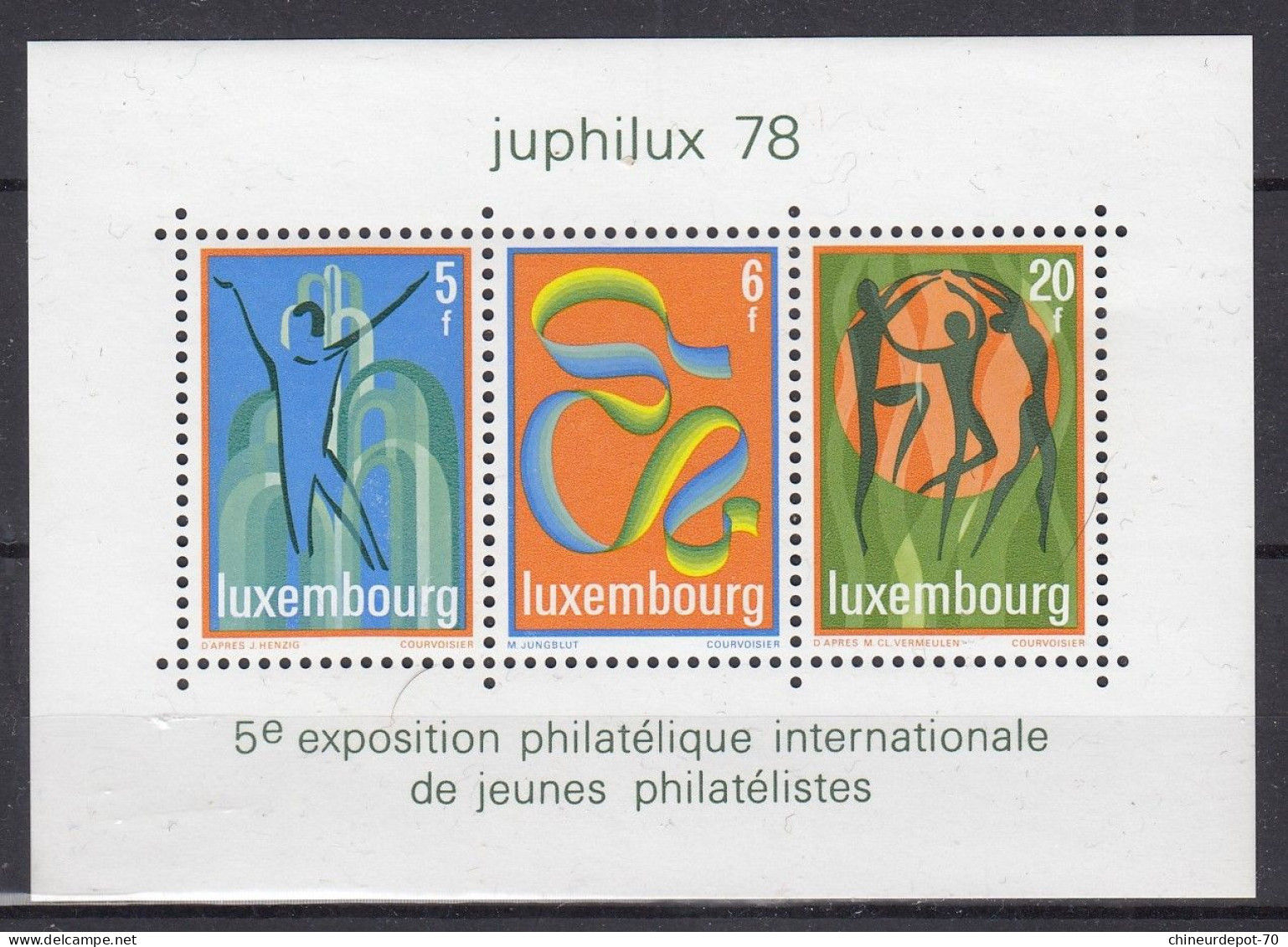 Luxembourg NEUFS SANS CHARNIERE ** 1978 JUPHILUX EXPOSITION JEUNES PHILATELISTES - Unused Stamps