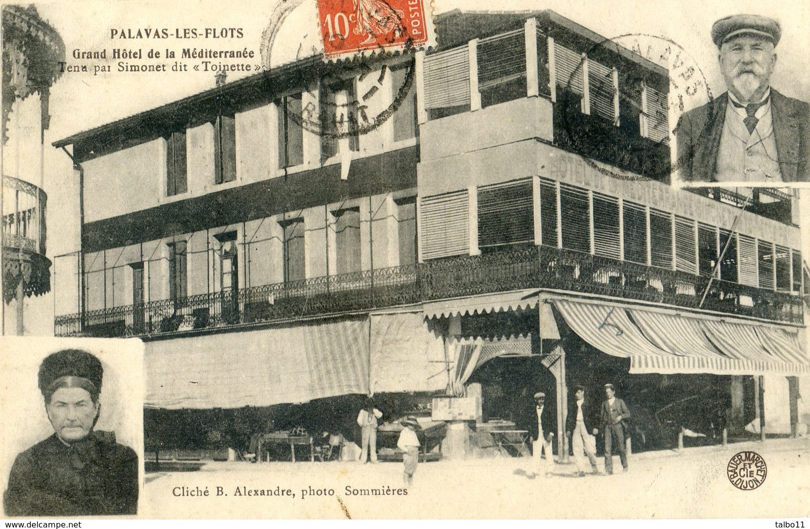 34 - Palavas Les Flots - Grand Hotel D La Méditerranée Tenu Par Simonet Dit "Toinette" - Palavas Les Flots