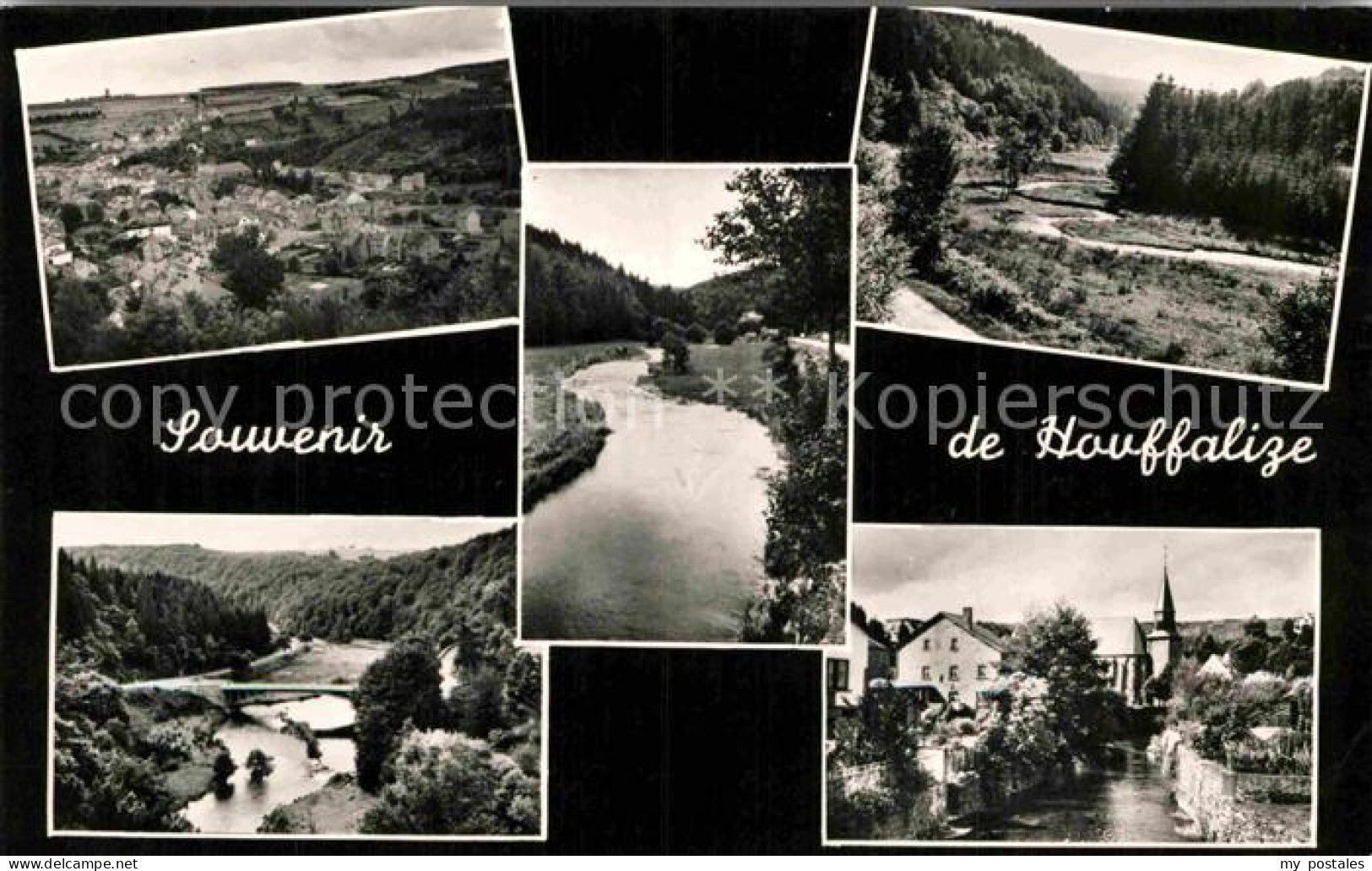 72811442 Houffalize Landschaftspanorama Fluss Ortsansicht Mit Kirche Houffalize - Autres & Non Classés