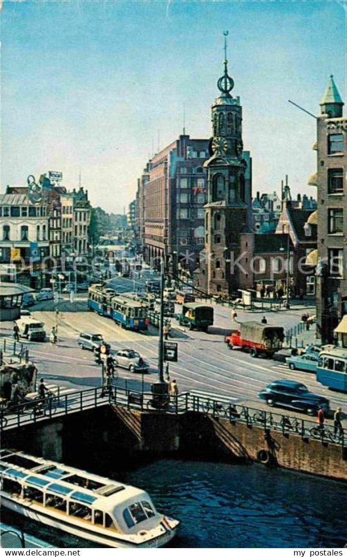 72810818 Amsterdam Niederlande Muenzturm Ausflugsdampfer Amsterdam - Andere & Zonder Classificatie