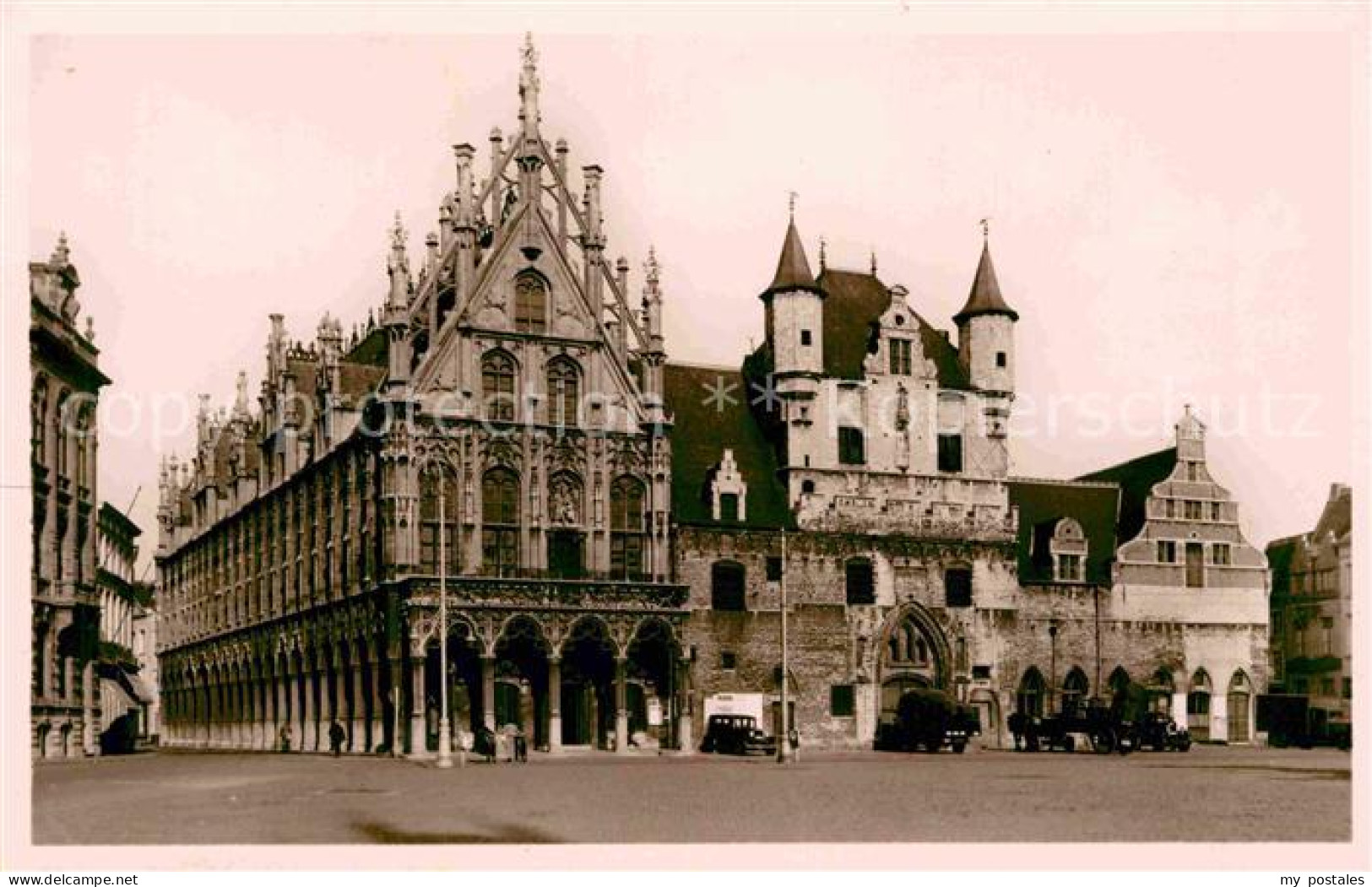 72810770 Mechelen Malines Hotel De Ville Et Vieilles Halles Aux Draps Mechelen M - Andere & Zonder Classificatie