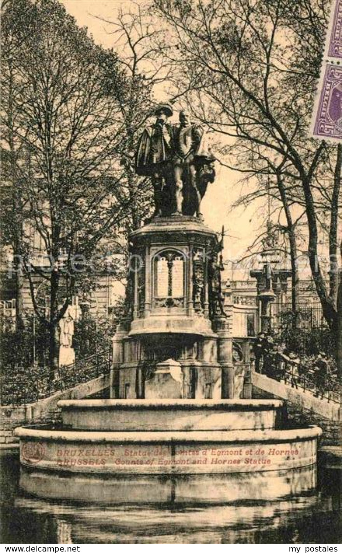 72810085 Bruxelles Bruessel Statue Des Comtes D Egmont Et De Hornes Monument - Andere & Zonder Classificatie