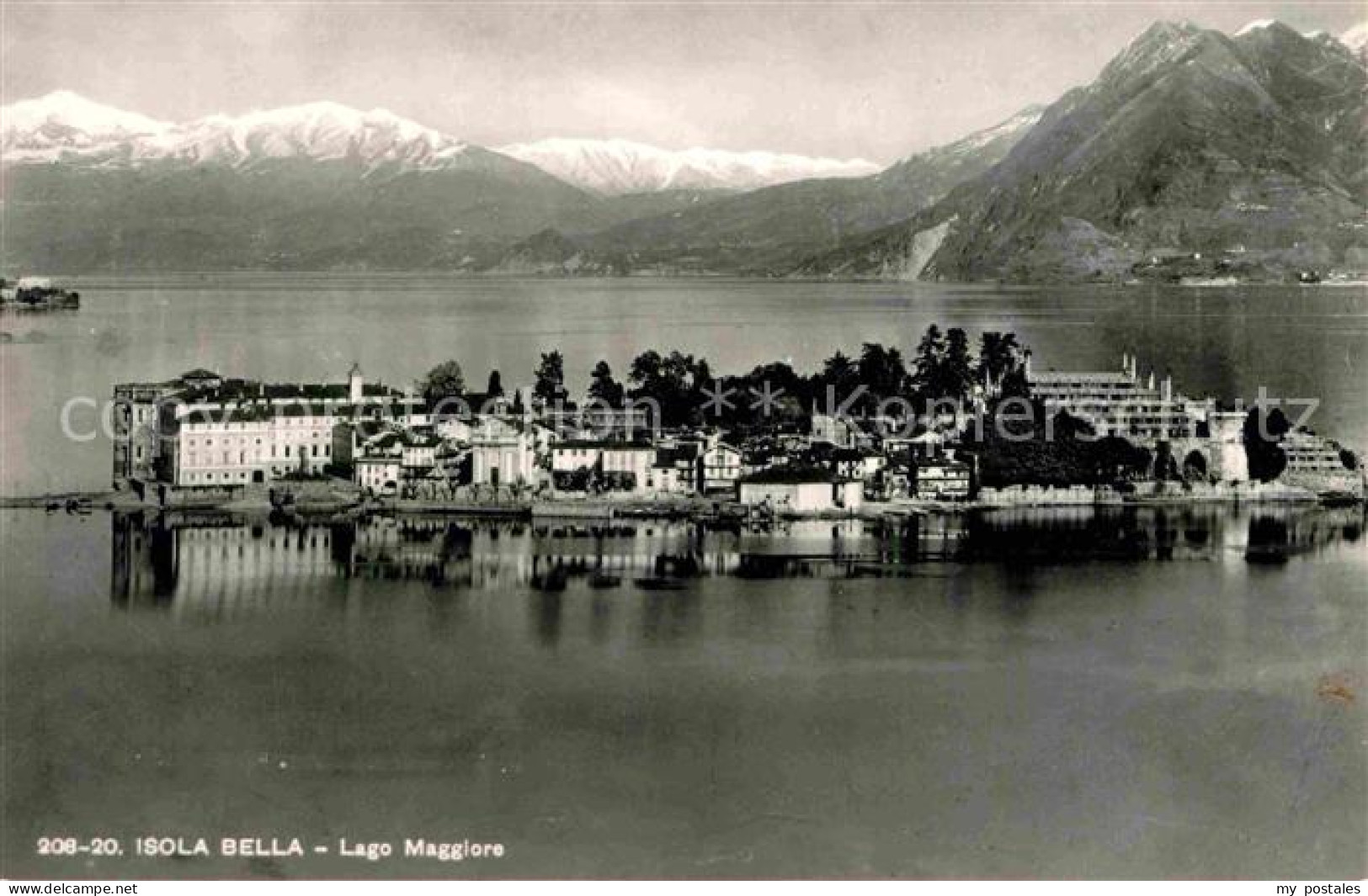 72809356 Isola Bella Lago Maggiore Alpenpanorama Isola Bella Lago Maggiore - Sonstige & Ohne Zuordnung