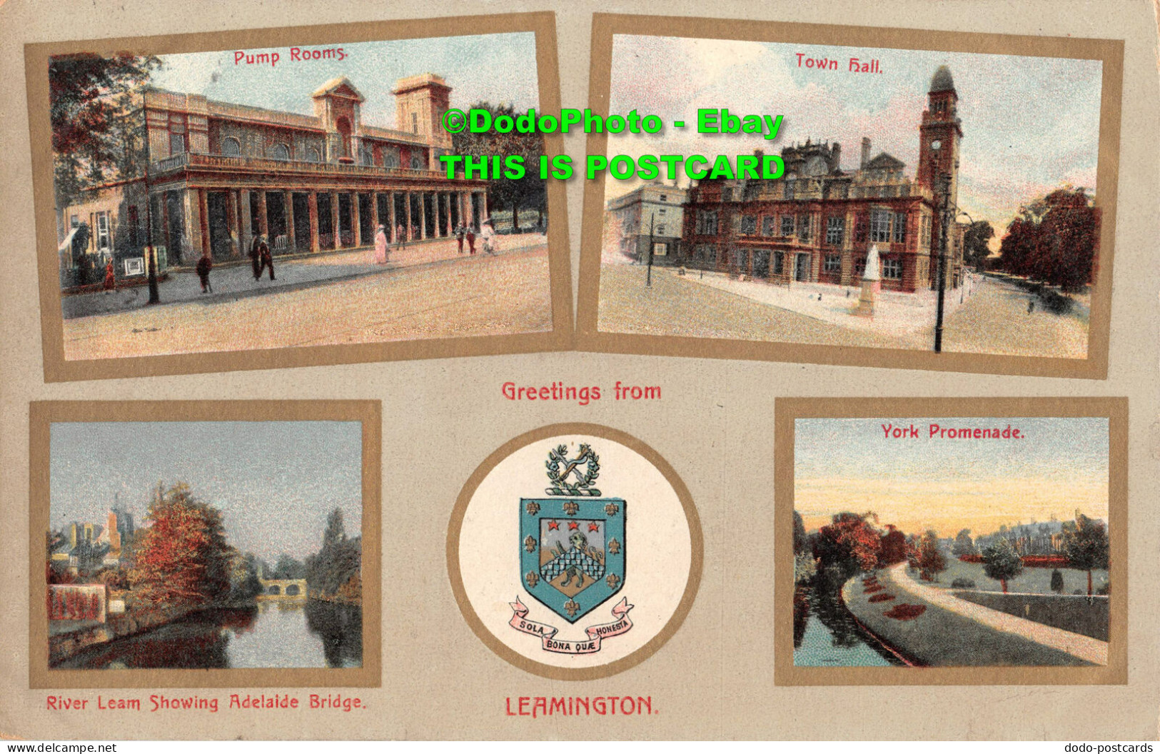 R354460 Greetings From Leamington. The London View Co. 1913 - Andere & Zonder Classificatie