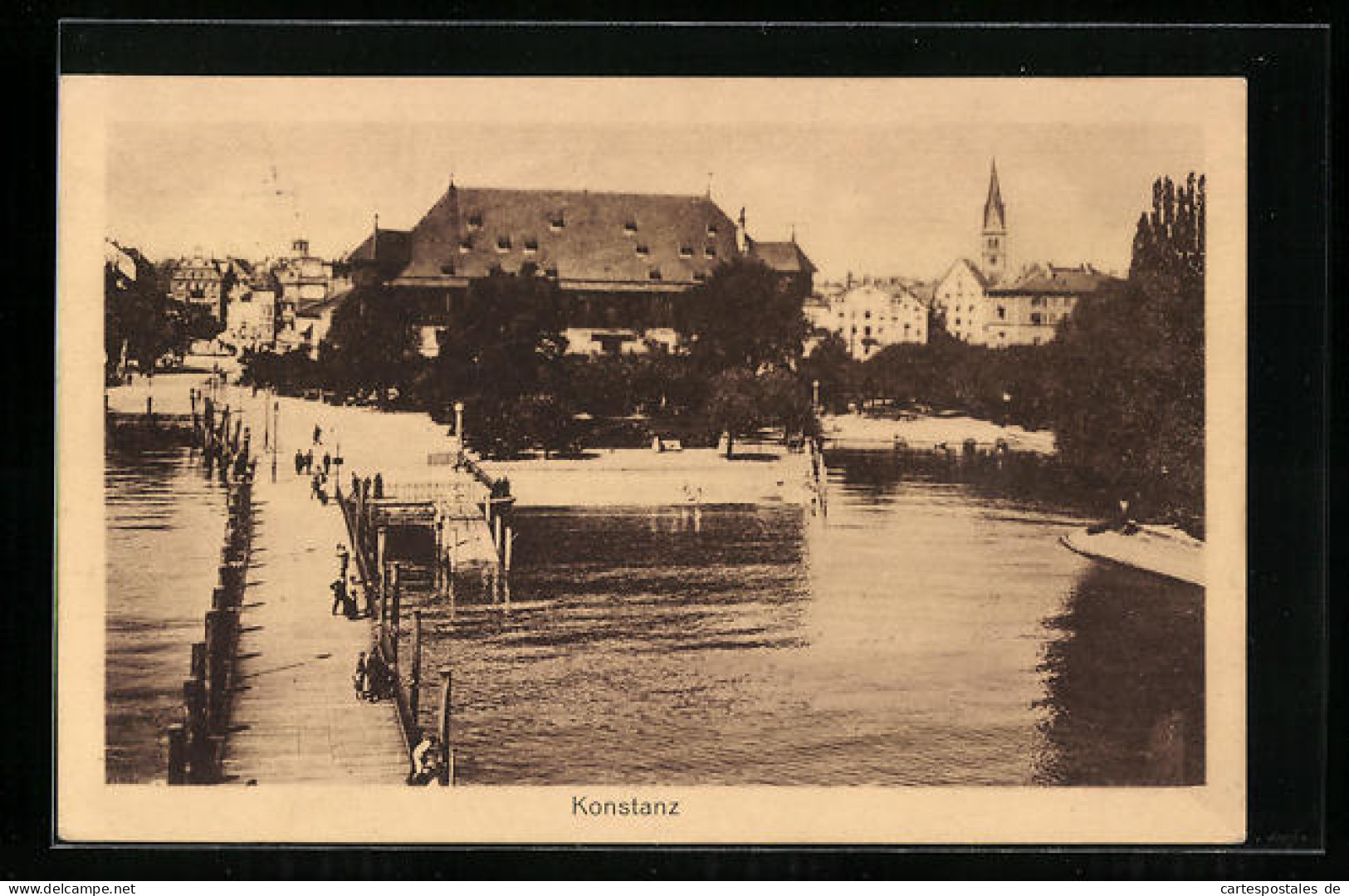 AK Konstanz, Partie Am Wasser  - Konstanz