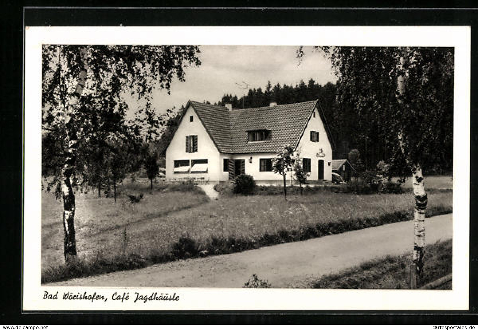 AK Bad Wörishofen, Partie Am Café Jagdhäusle  - Bad Woerishofen