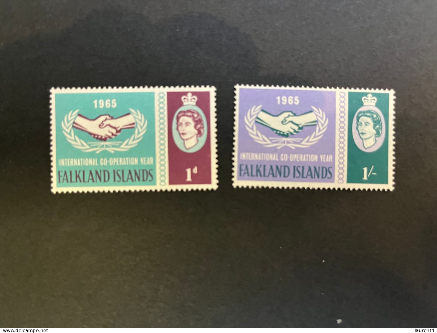 14-5-2024 (stamp) Mint / Neuf- Co-operation Year 1965 - Falkland Islands (2 Values) - Falkland Islands