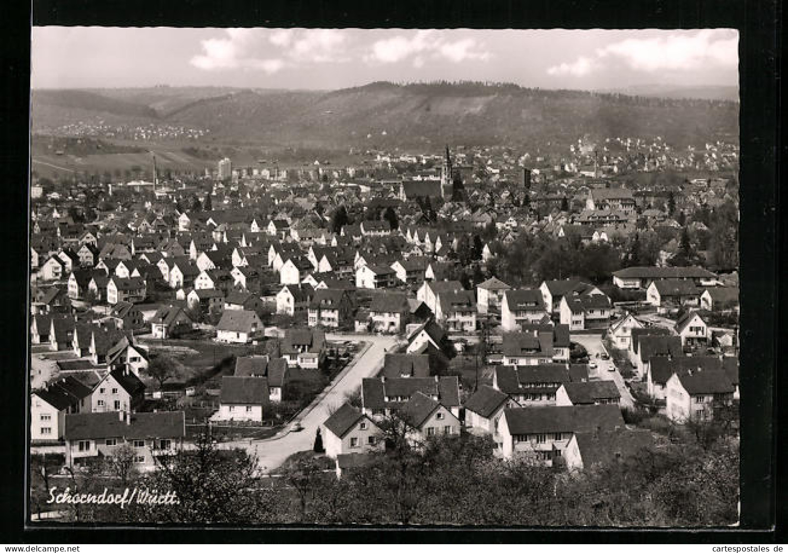 AK Schorndorf /Württ., Ortsansicht Mit Umland  - Schorndorf