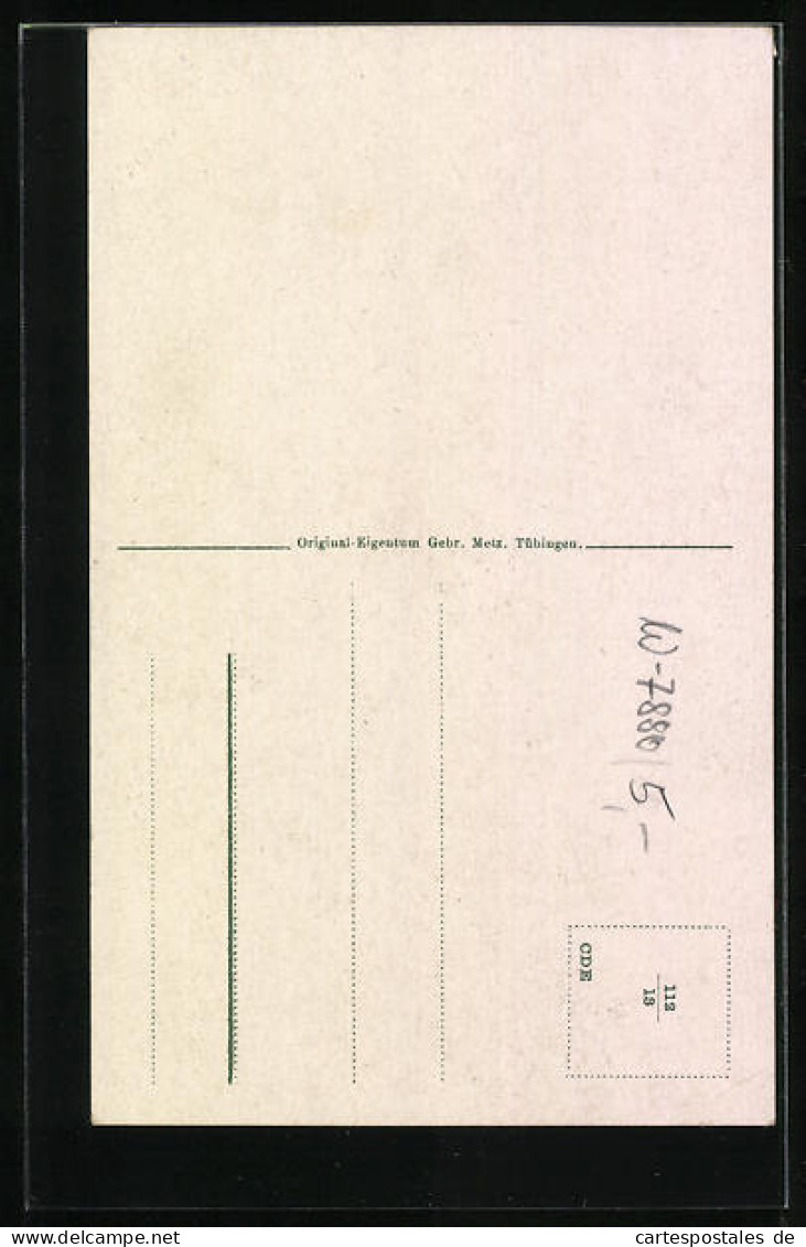 AK Säckingen A. Rh., Trompeter Vor Ortskulisse  - Bad Säckingen