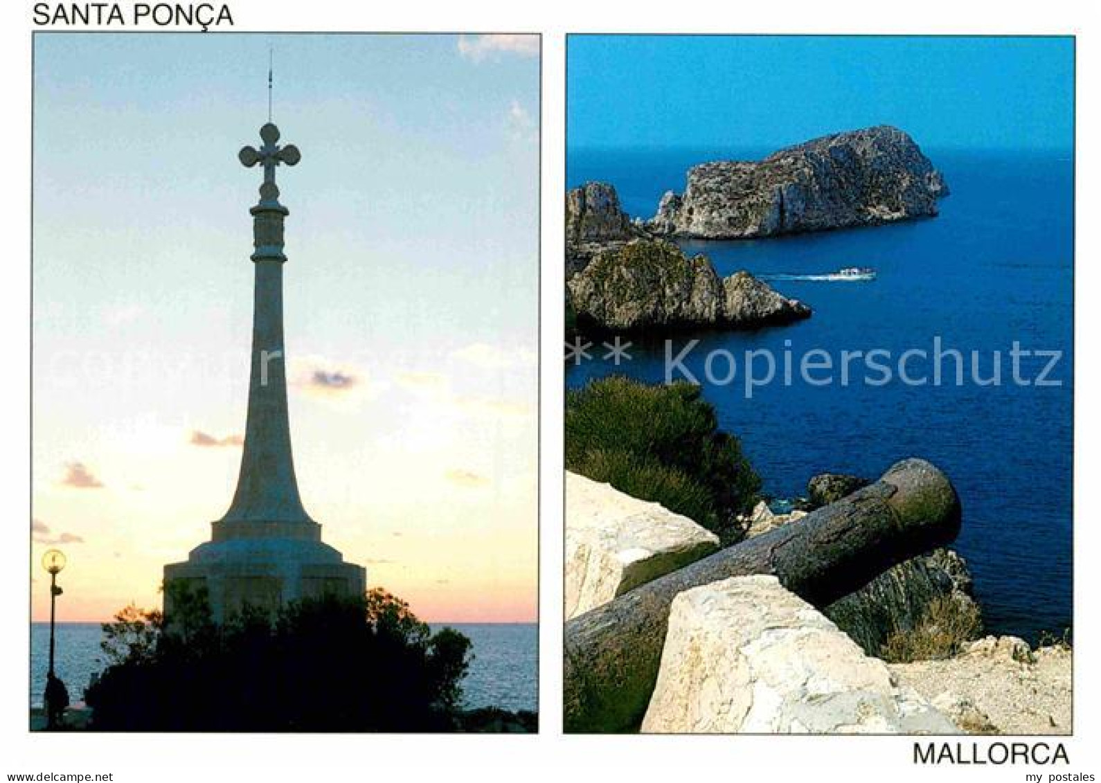 72807741 Santa Ponca Mallorca Islas Baleares Kreuz Panorama Kueste Insel Kanone  - Altri & Non Classificati