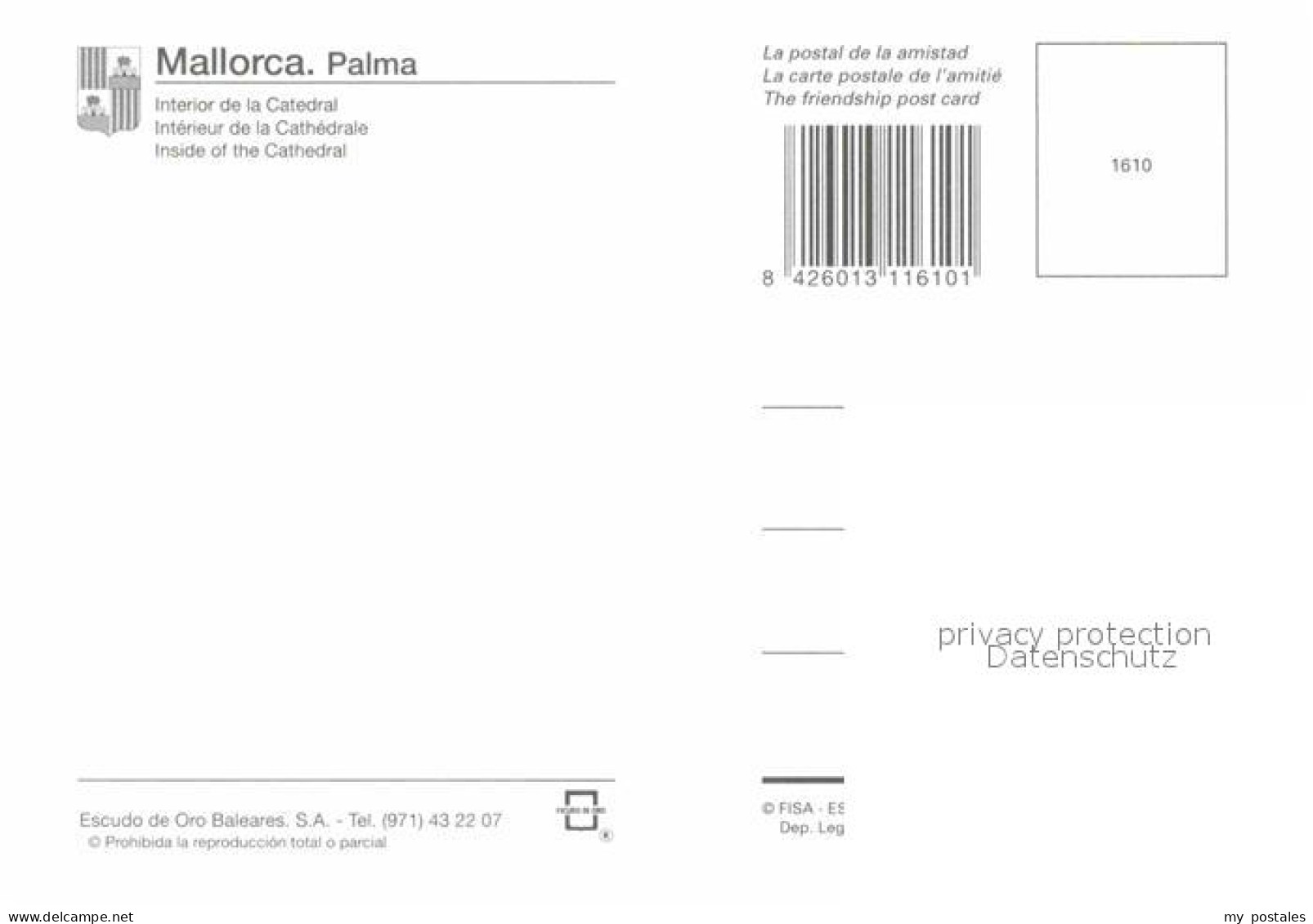72807739 Palma De Mallorca Interior De La Catedral Kathedrale Innenansicht Palma - Andere & Zonder Classificatie