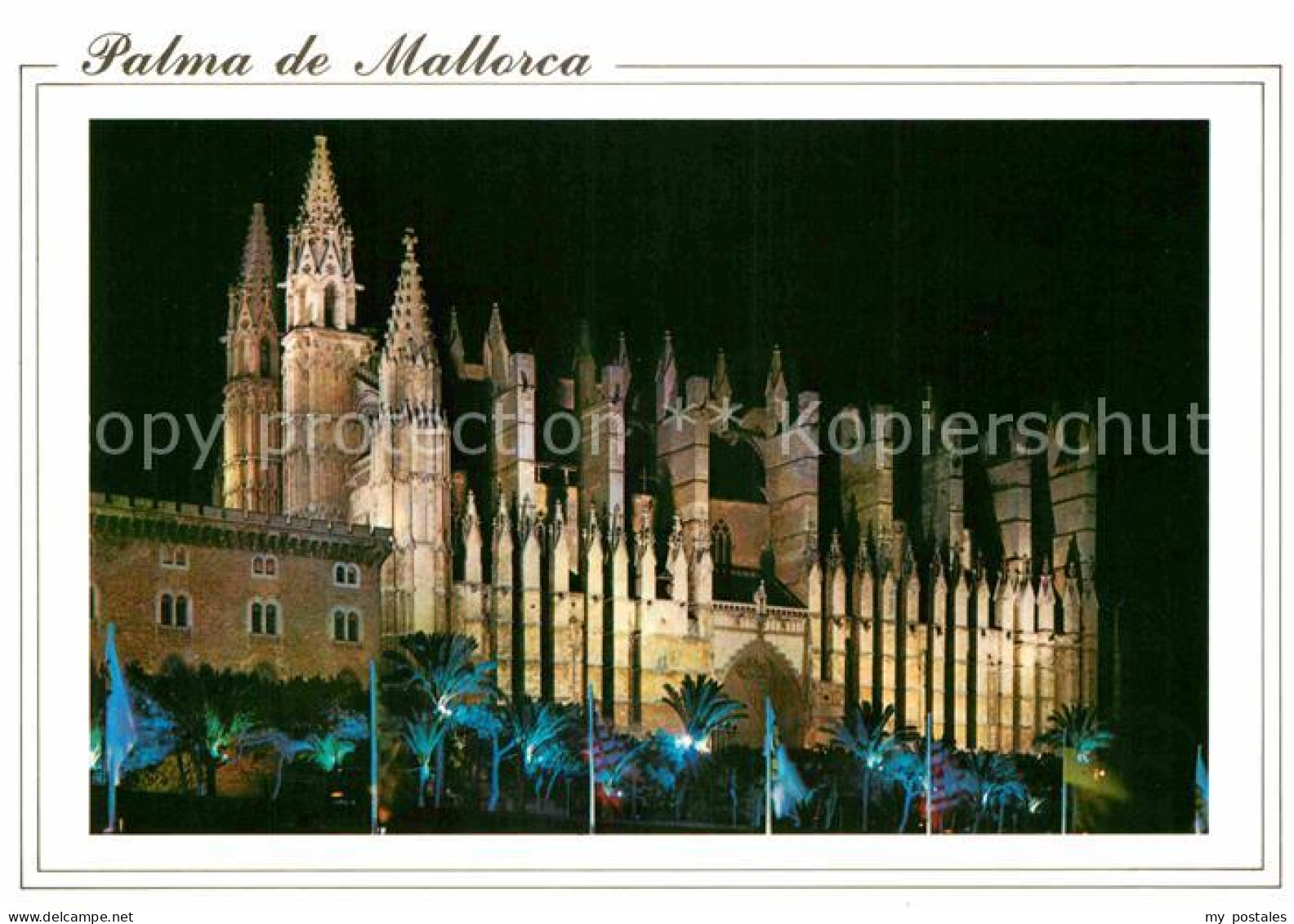 72807736 Palma De Mallorca Catedral Siglo XIII Notturno Palma De Mallorca - Andere & Zonder Classificatie