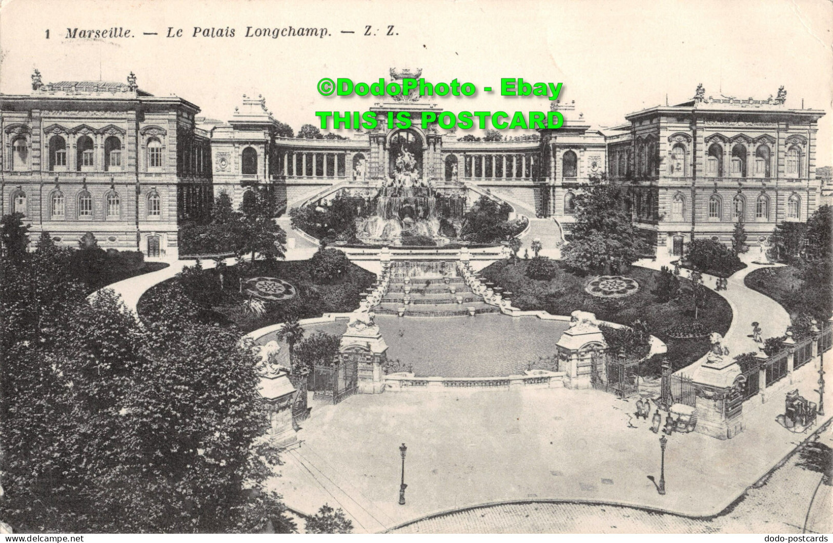 R354574 Marseille. 1. Le Palais Longchamp. Z. Z. Carte Postale. 1919 - Monde