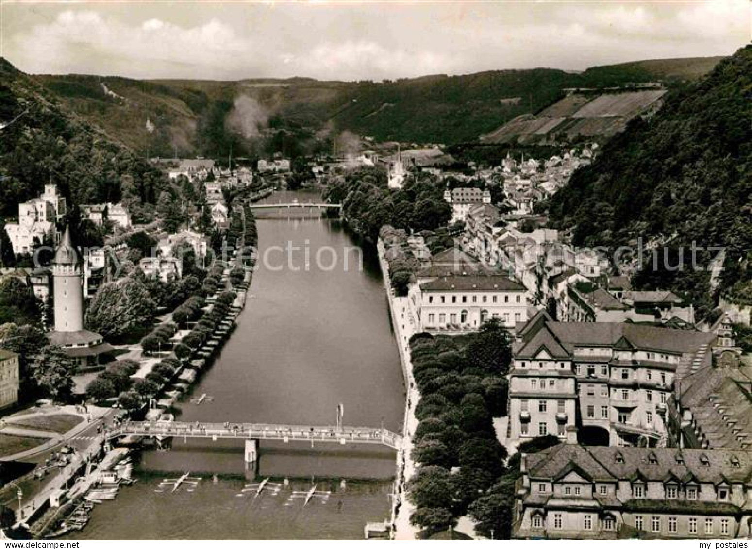 72807507 Bad Ems Panorama Blick Lahnabwaerts Bad Ems - Bad Ems