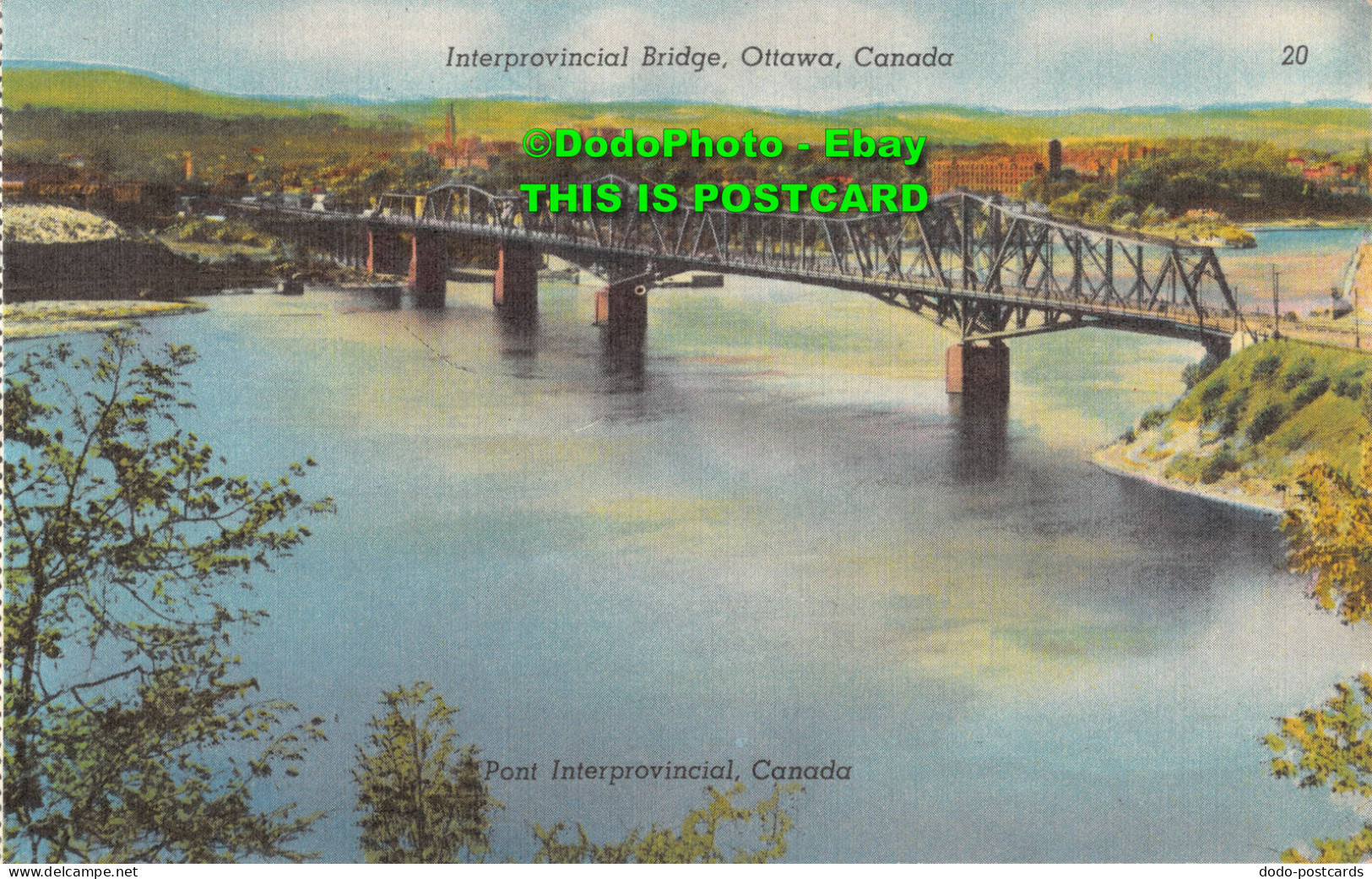 R354619 Interprovincial Bridge Ottawa Canada. 20. National News Co. Photo By New - Monde