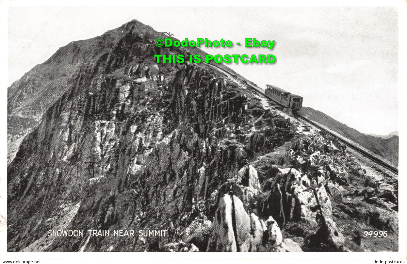 R354623 Snowdon Train Near Summit. 94996. Silveresque Postcard. Valentine And So - World