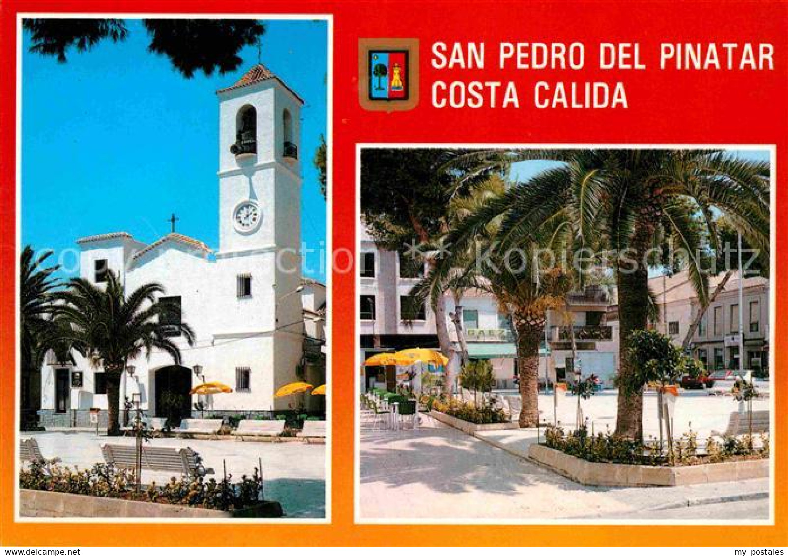 72807474 San Pedro Del Pinatar Kirche Platz Palmen San Pedro Del Pinatar - Andere & Zonder Classificatie