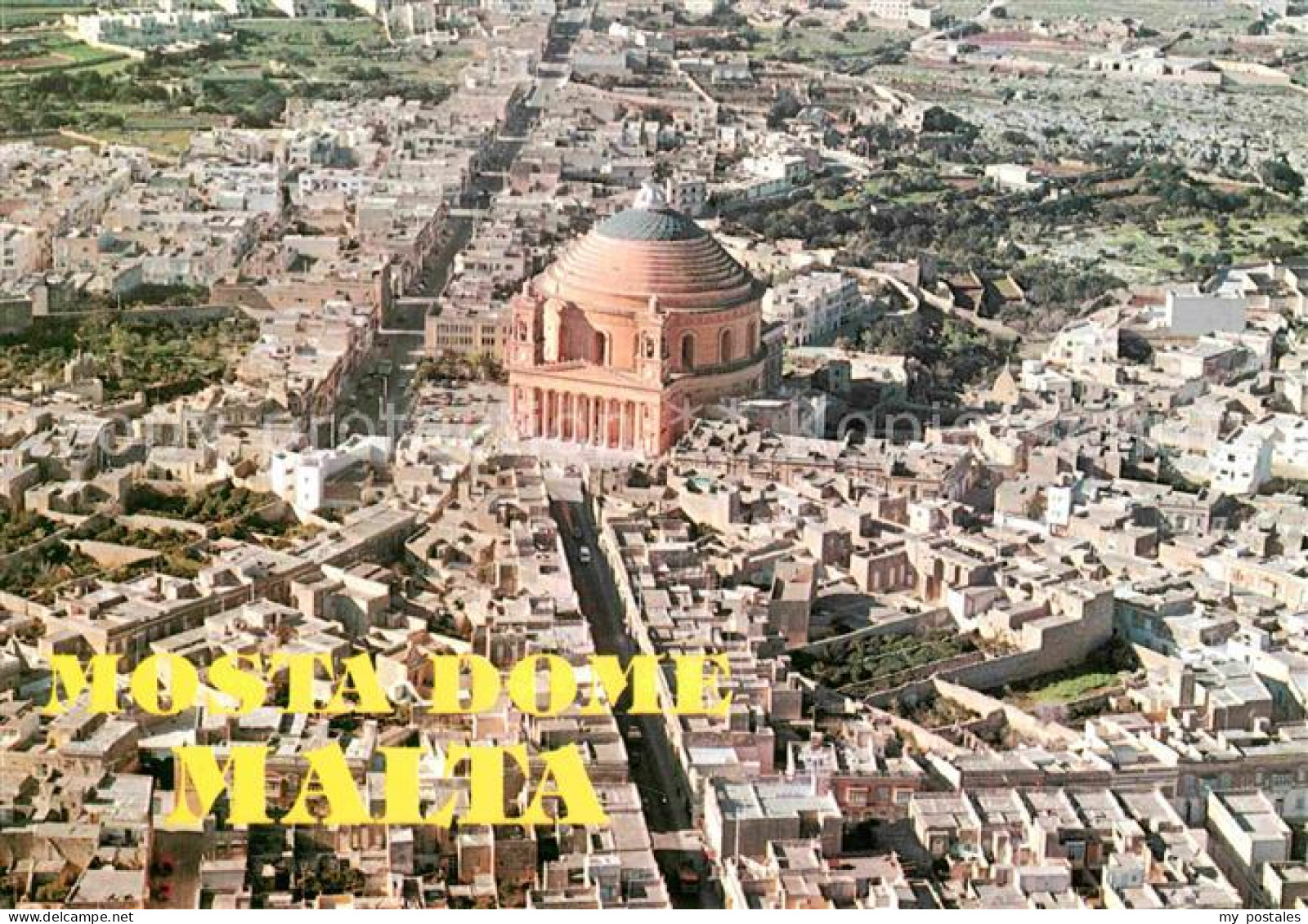 72807445 Malta Mosta Dome Veduta Aerea  - Malte