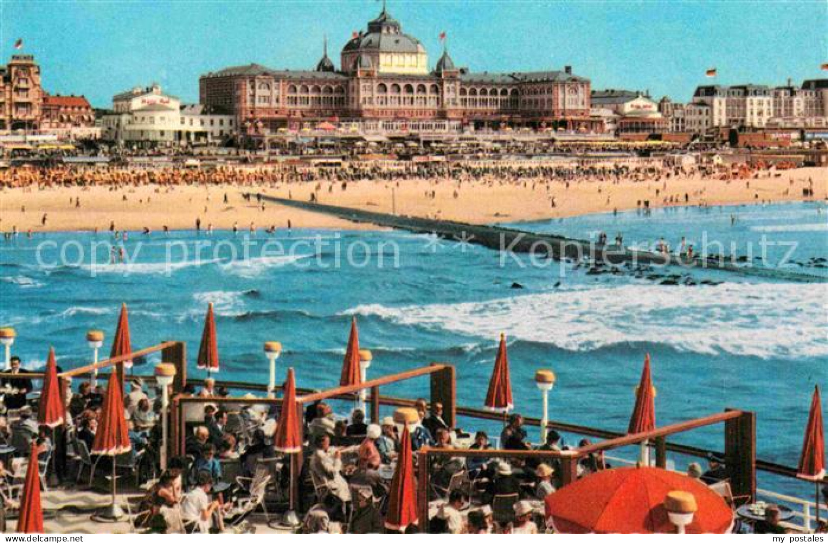 72807345 Scheveningen Restaurant Terrasse Blick Zum Strand Kurhaus Casino Scheve - Otros & Sin Clasificación