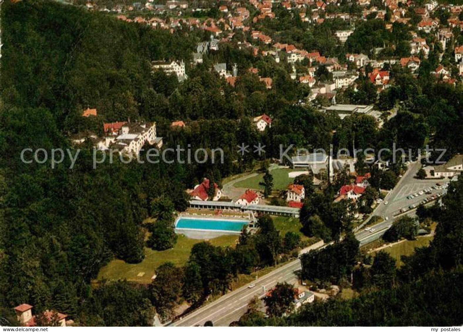 72806808 Bad Harzburg Freibad Thermalbad Kurhaus Villenviertel Fliegeraufnahme B - Bad Harzburg